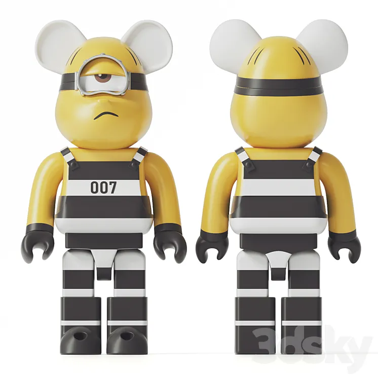 Bearbrick \/ Minions 3D Model Free Download
