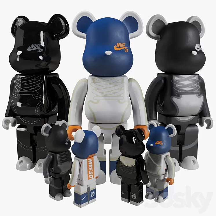 Bearbrick / NIKE 3D Model