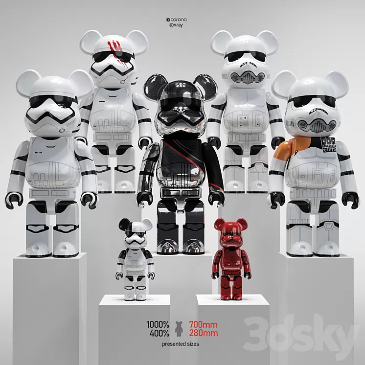 Bearbrick / Star Wars 3D Model