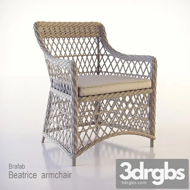 Beatrice Armchair Brafab 3D Model Download Beatrice Armchair Brafab 3D Model Download