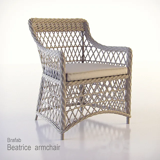 Beatrice armchair Brafab 3DModel