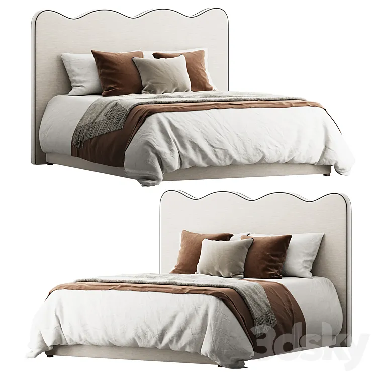 Beatrix bed 3D Model Free Download