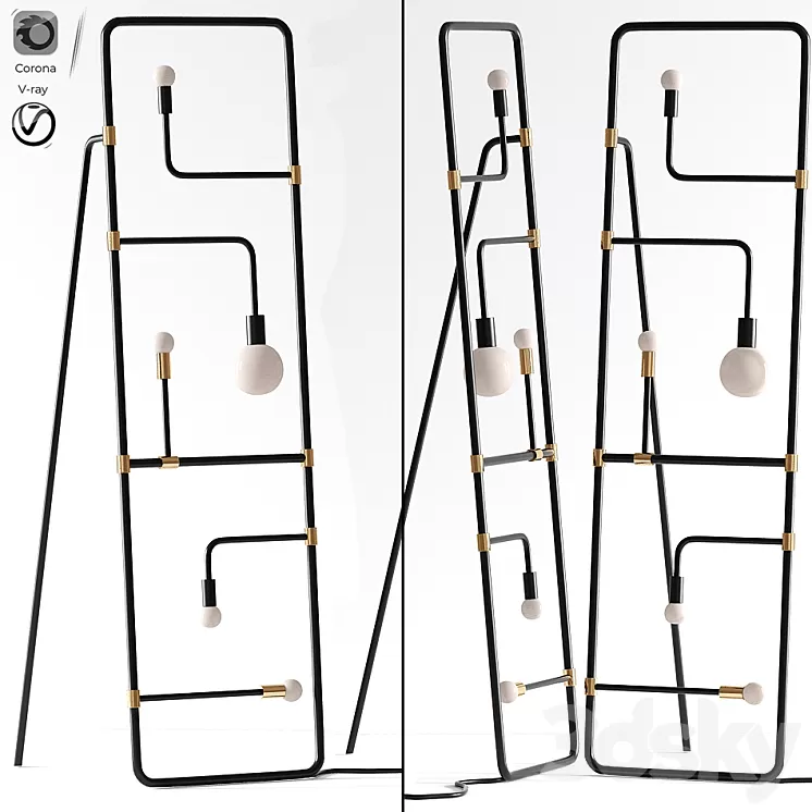 Beaubien floor lamp 3D Model
