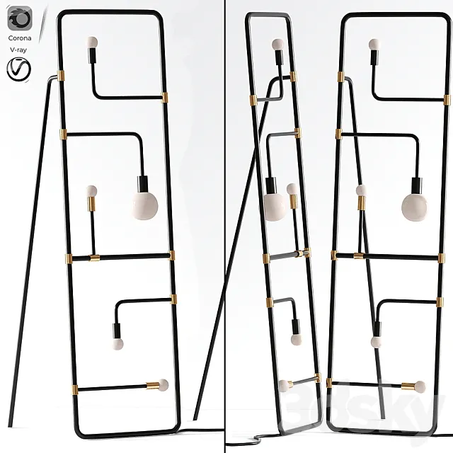 Beaubien floor lamp 3DModel
