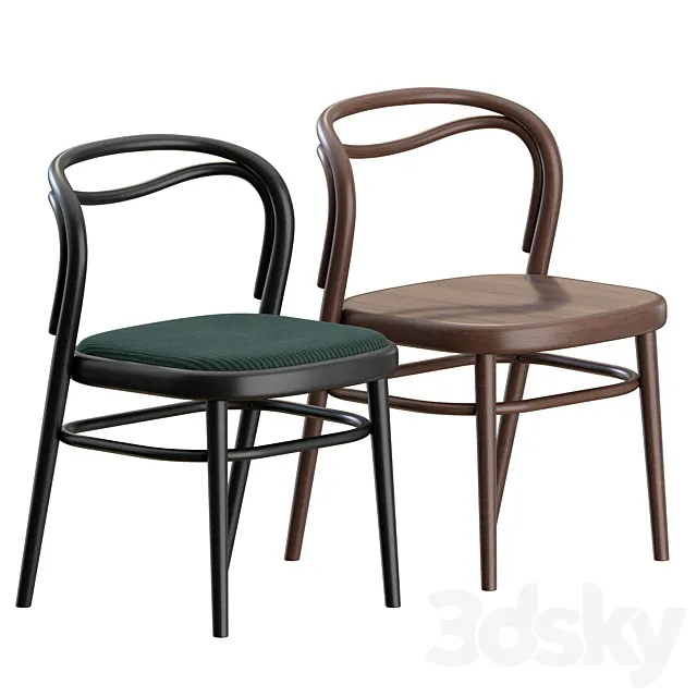 Beaulieu Chair 02 Gebrueder Thonet Vienna 3D Model