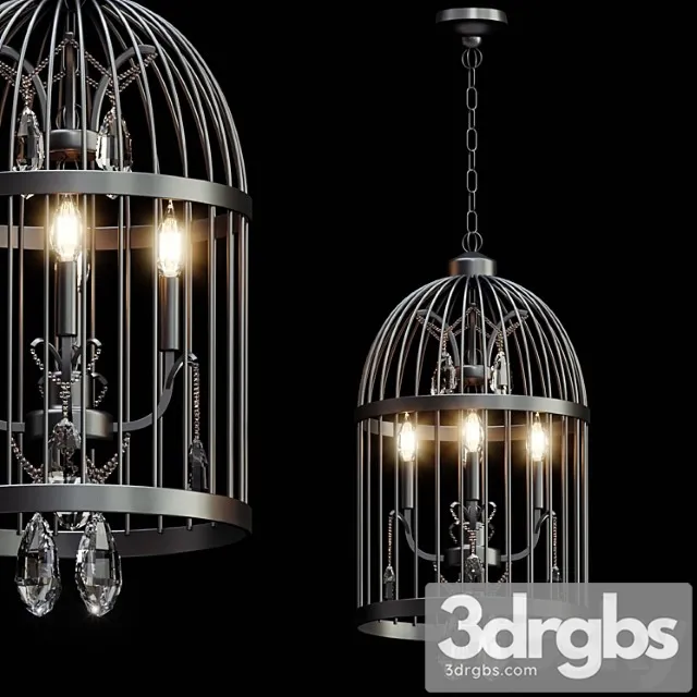 Beautiful bird cage chandelier 3D Model Download Beautiful bird cage chandelier 3D Model Download