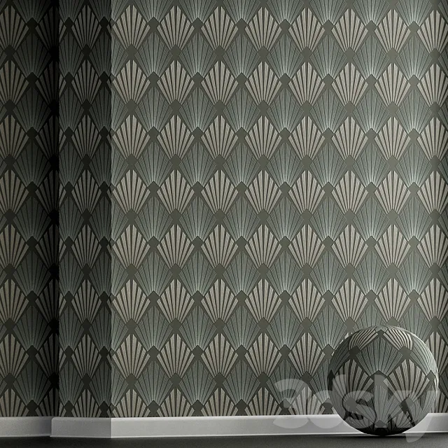 Beautiful wallpaper for the walls №1 3D Model Beautiful wallpaper for the walls №1 3D Model