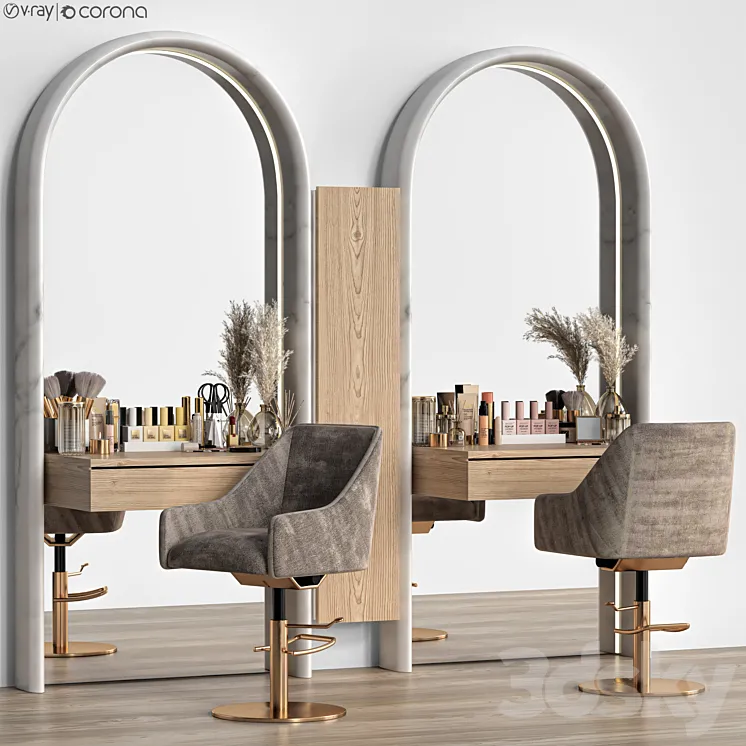 beauty salon 01 3D Model Free Download