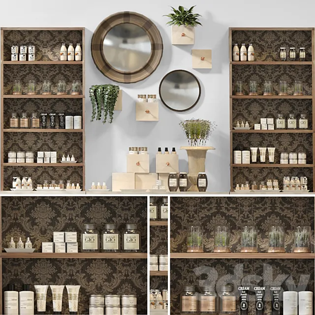 Beauty salon and cosmetics 3D Model