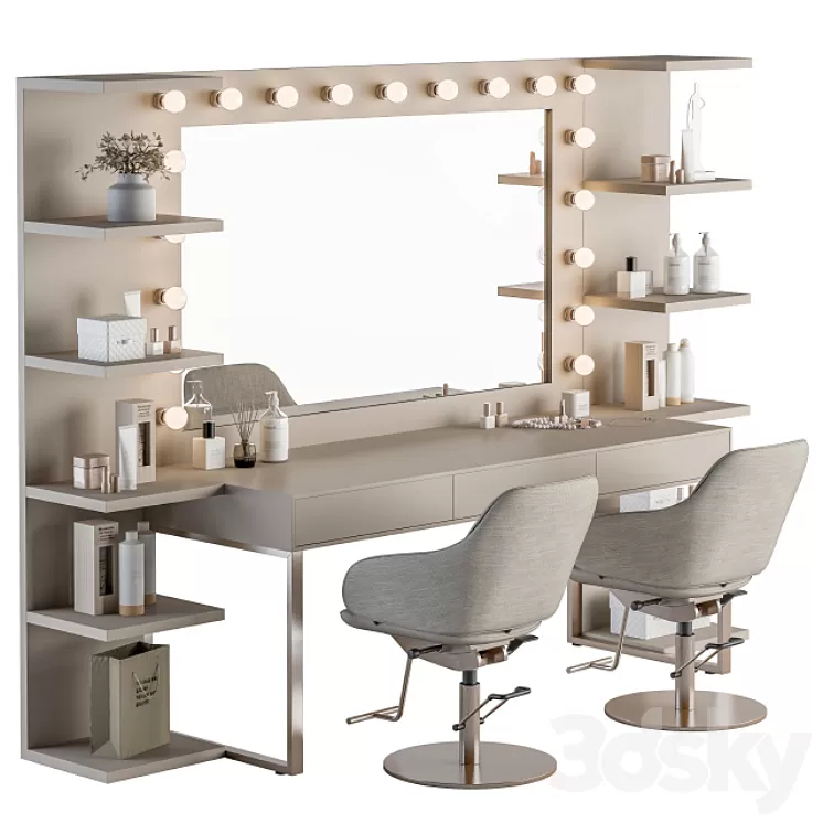 Beauty Salon Barber Shop – Set 06 3D Model