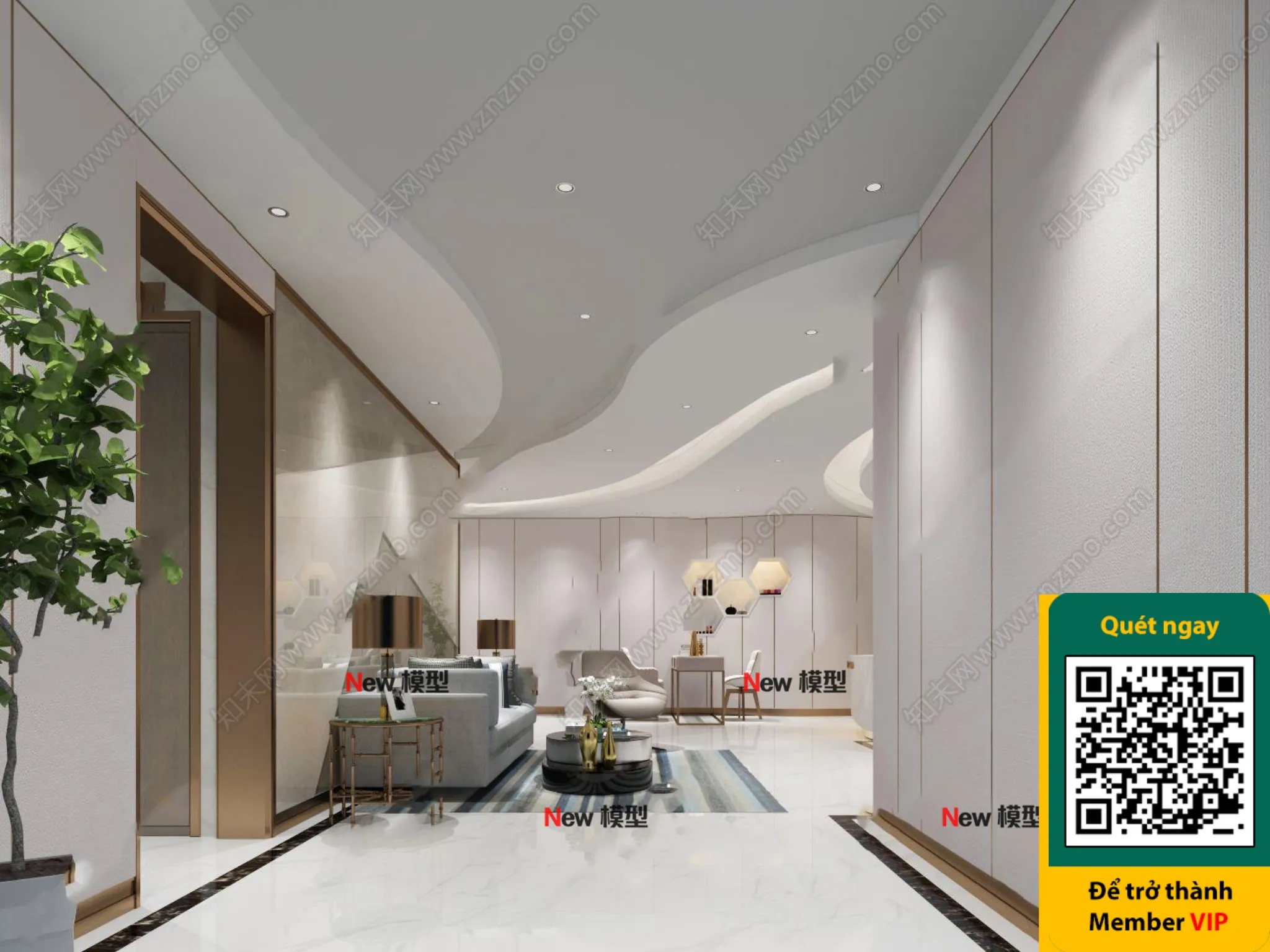 BEAUTY SALON – VRAY / CORONA – 3D MODEL – 4334