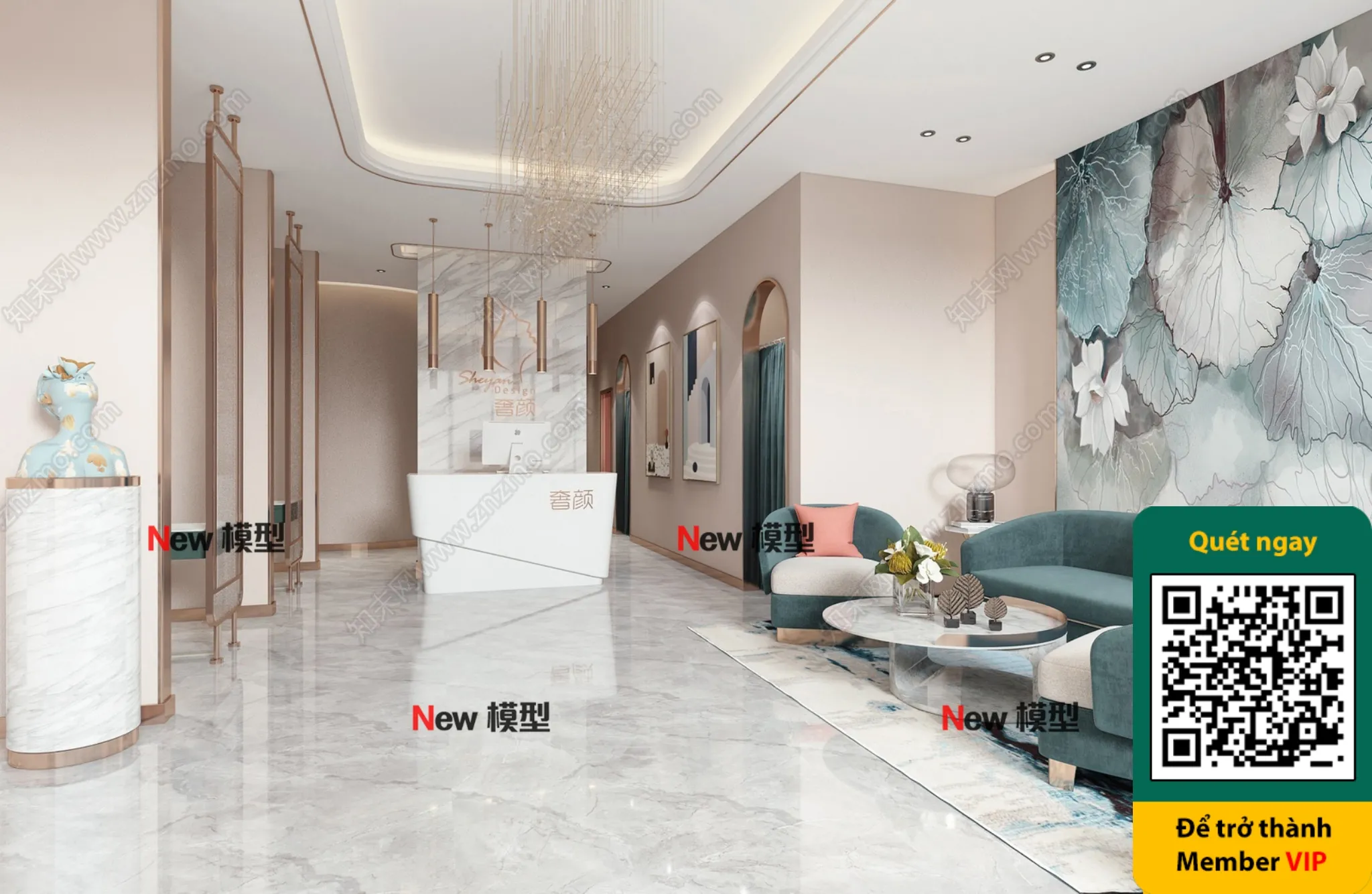 BEAUTY SALON – VRAY / CORONA – 3D MODEL – 4350