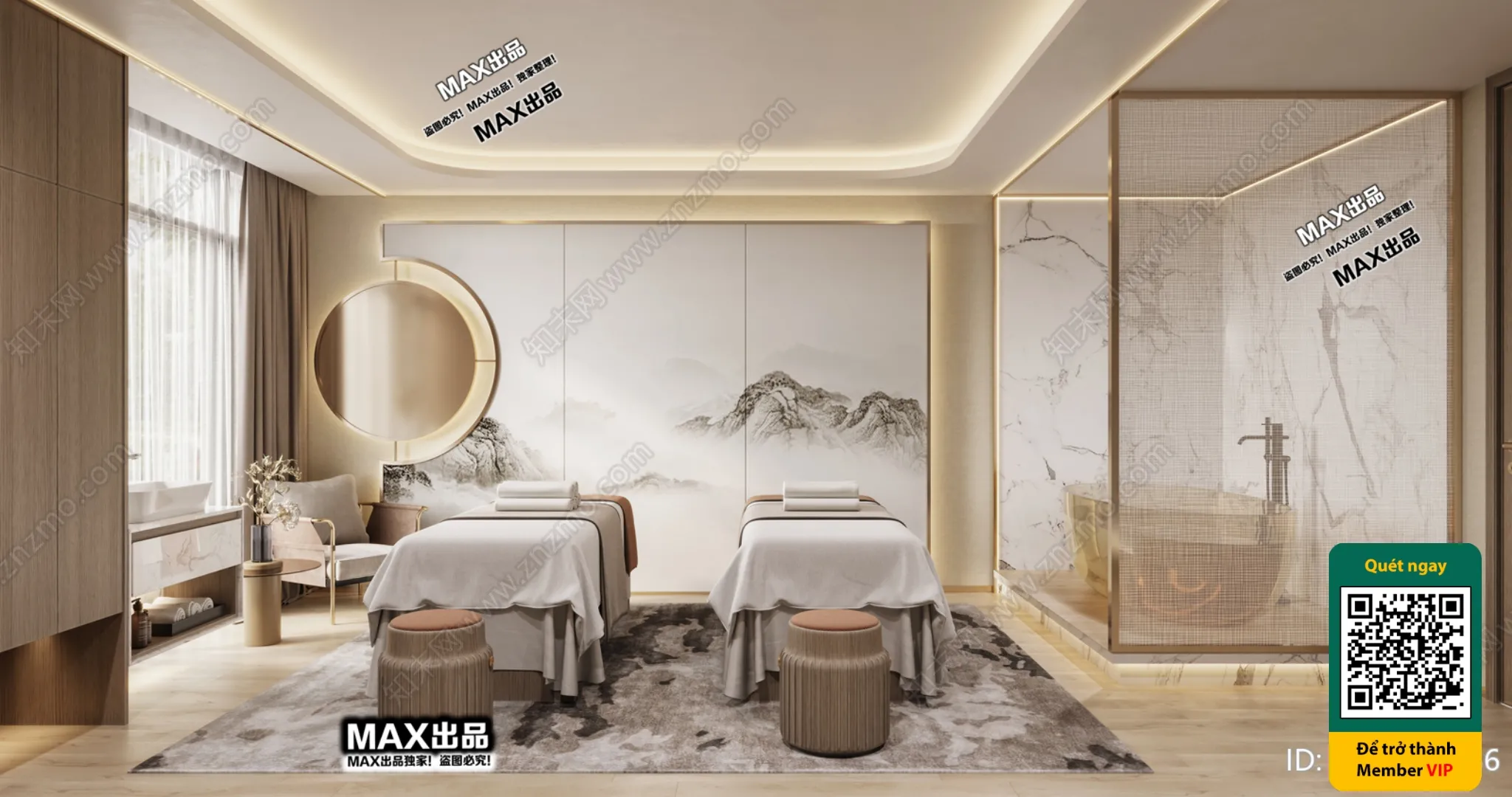 BEAUTY SALON – VRAY / CORONA – 3D MODEL – 4869
