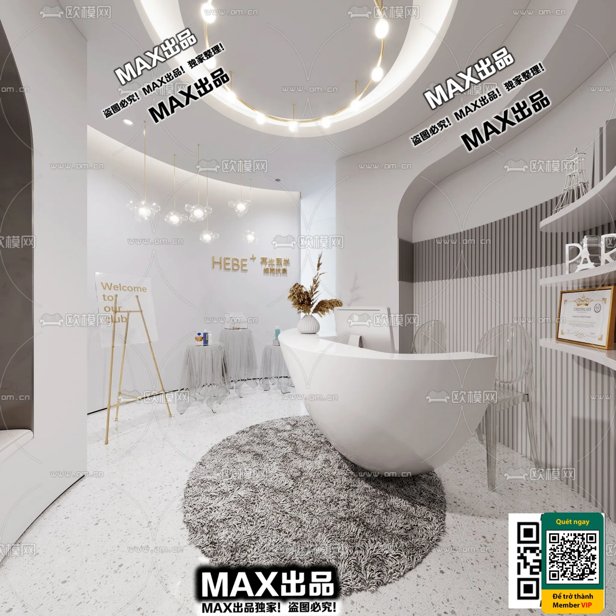 BEAUTY SALON – VRAY / CORONA – 3D MODEL – 4873