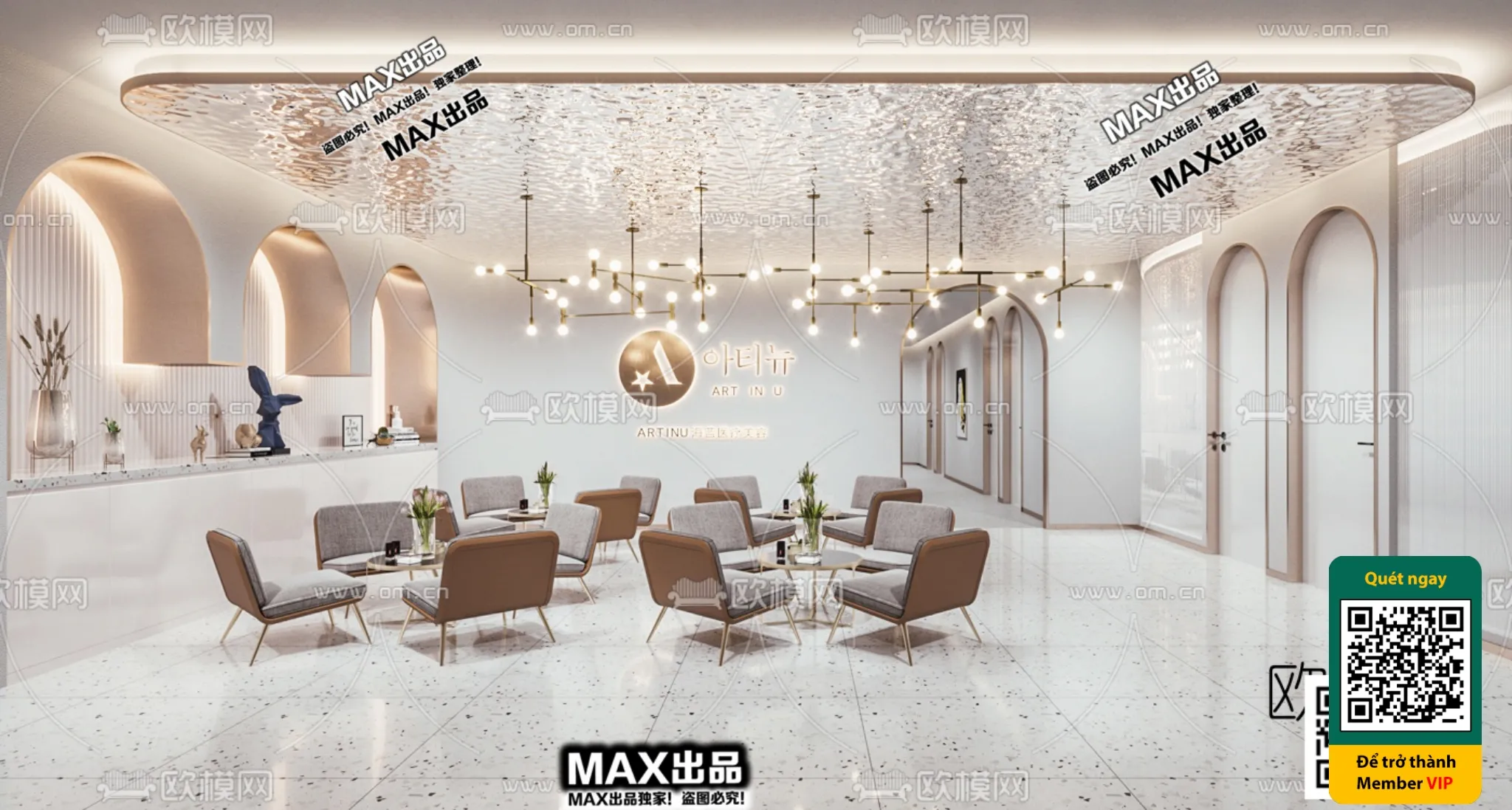 BEAUTY SALON – VRAY / CORONA – 3D MODEL – 4876