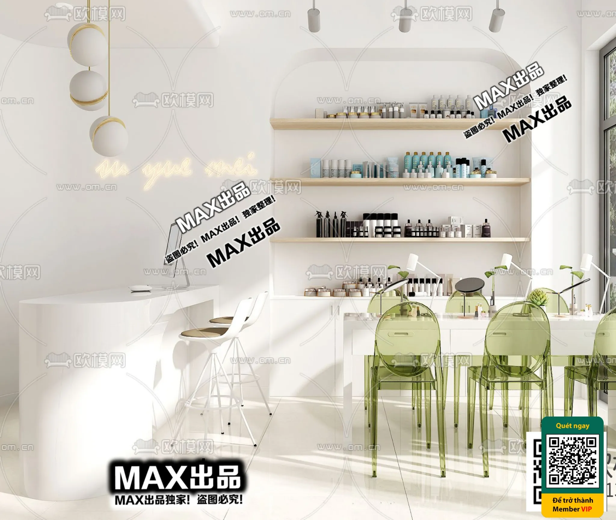 BEAUTY SALON – VRAY / CORONA – 3D MODEL – 4883