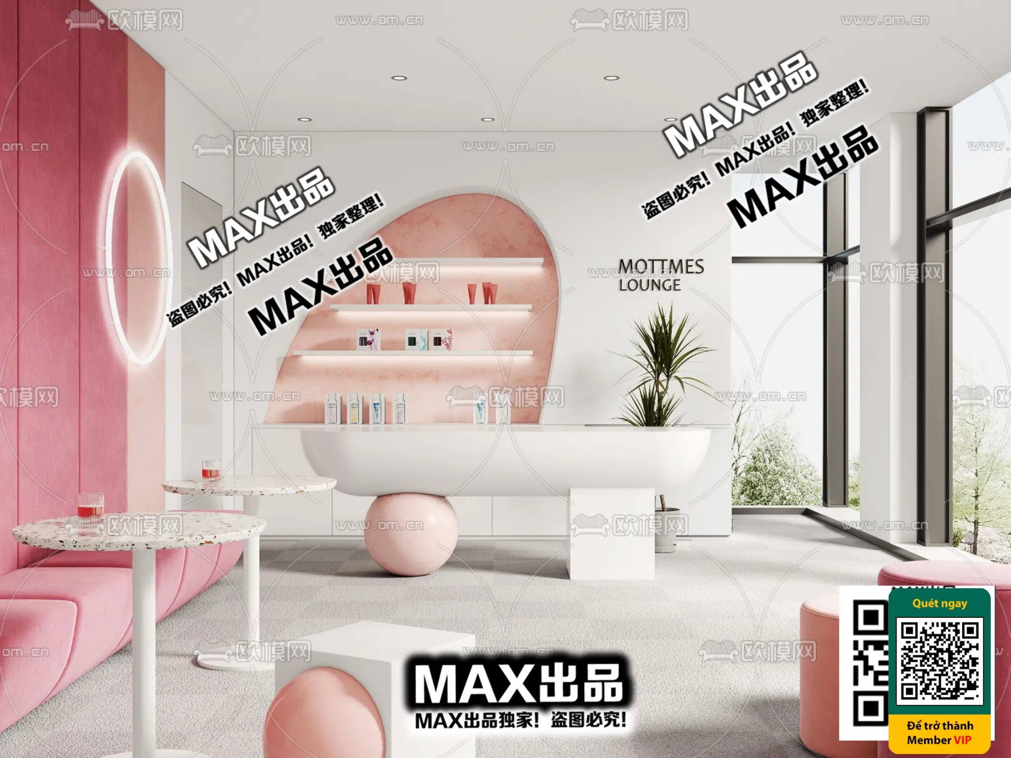 BEAUTY SALON – VRAY / CORONA – 3D MODEL – 4886