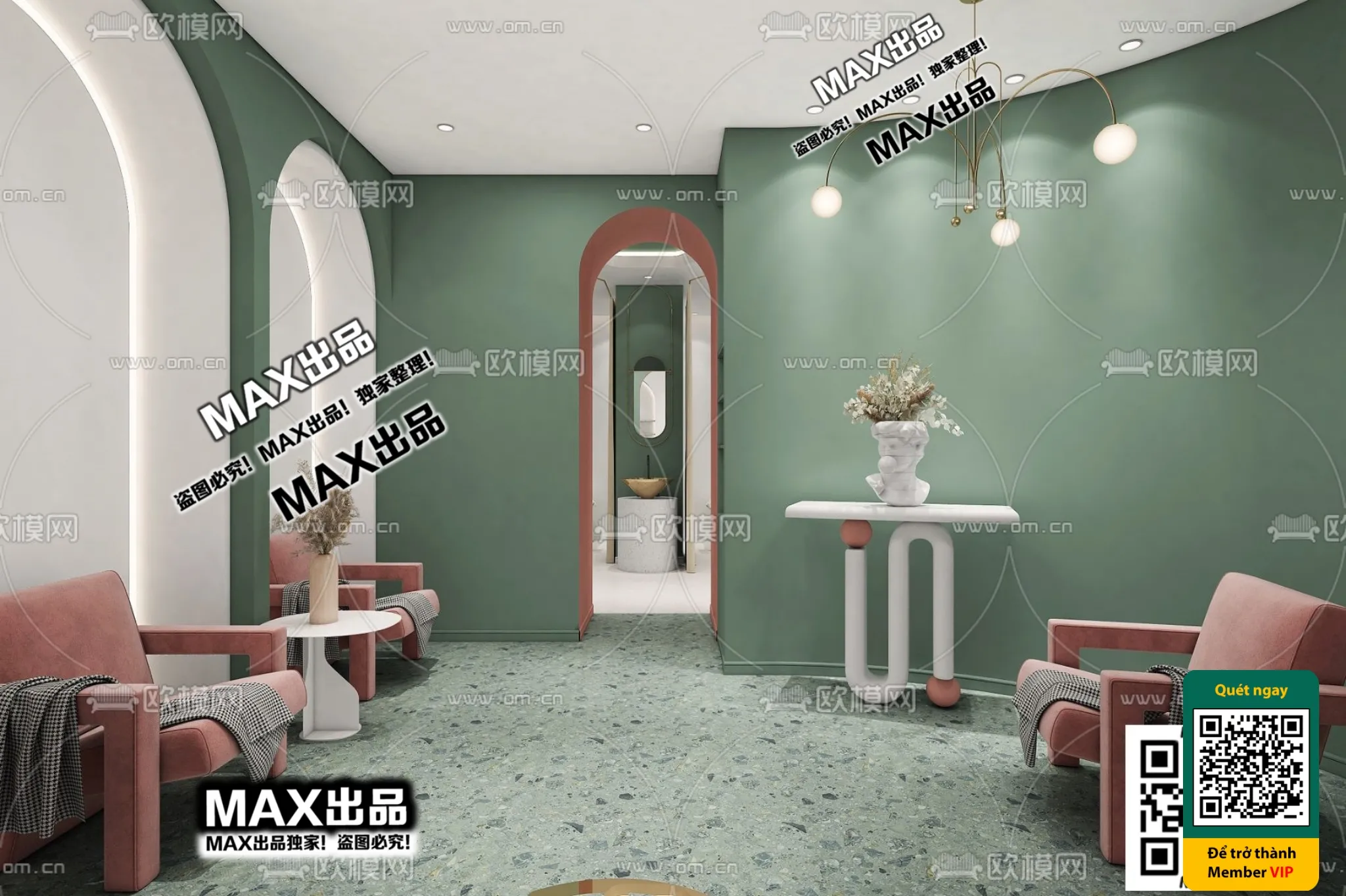 BEAUTY SALON – VRAY / CORONA – 3D MODEL – 4890