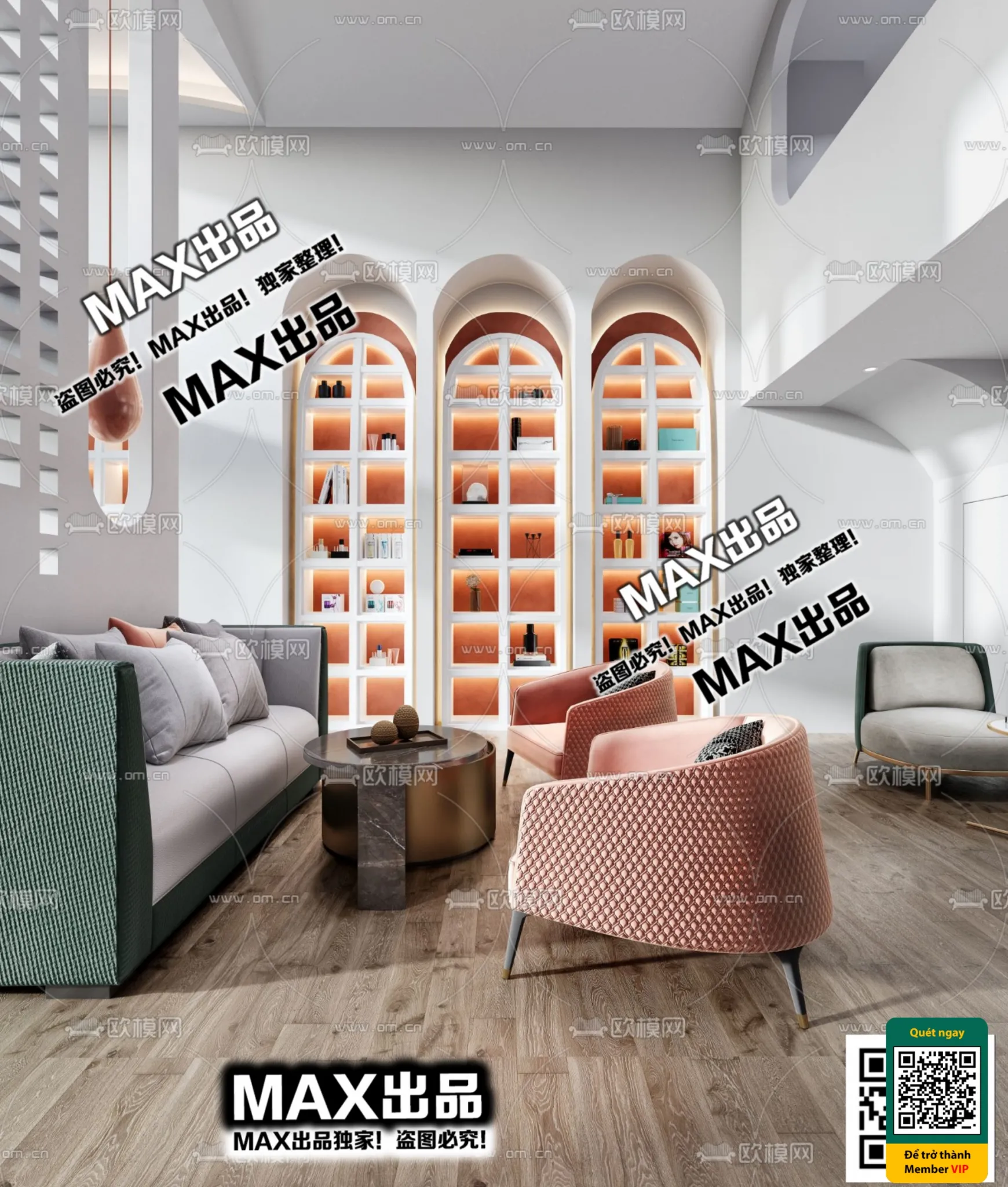 BEAUTY SALON – VRAY / CORONA – 3D MODEL – 4891