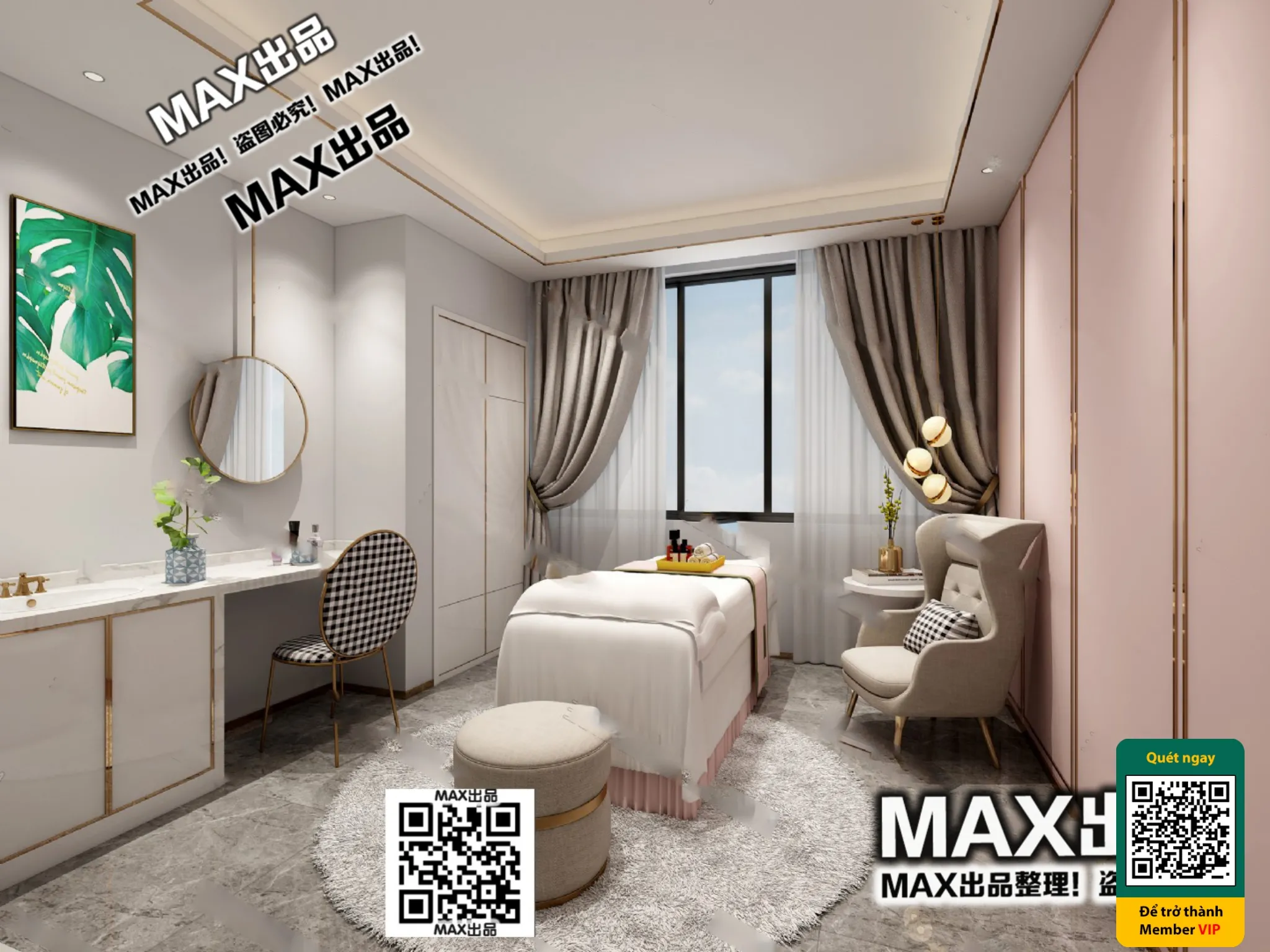 BEAUTY SALON – VRAY / CORONA – 3D MODEL – 4893