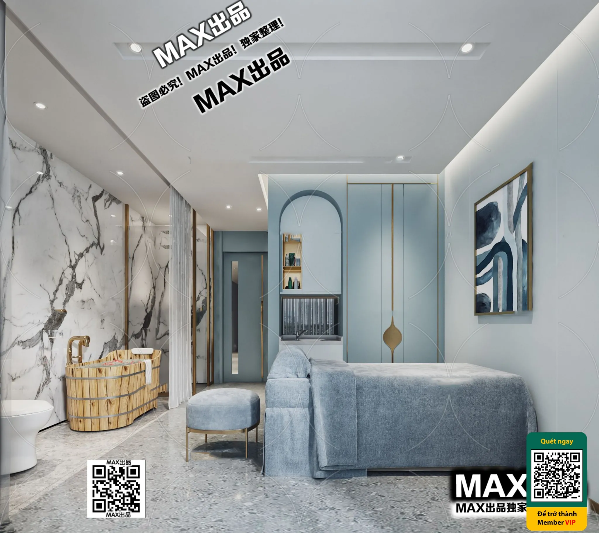 BEAUTY SALON – VRAY / CORONA – 3D MODEL – 4896