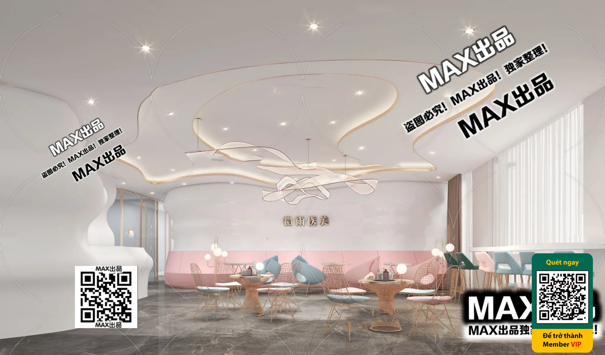 BEAUTY SALON – VRAY / CORONA – 3D MODEL – 4898