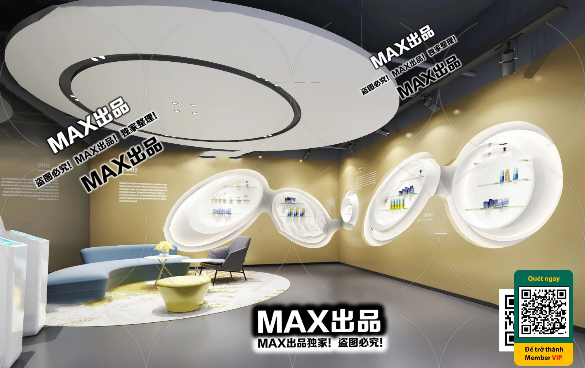 BEAUTY SALON – VRAY / CORONA – 3D MODEL – 4900