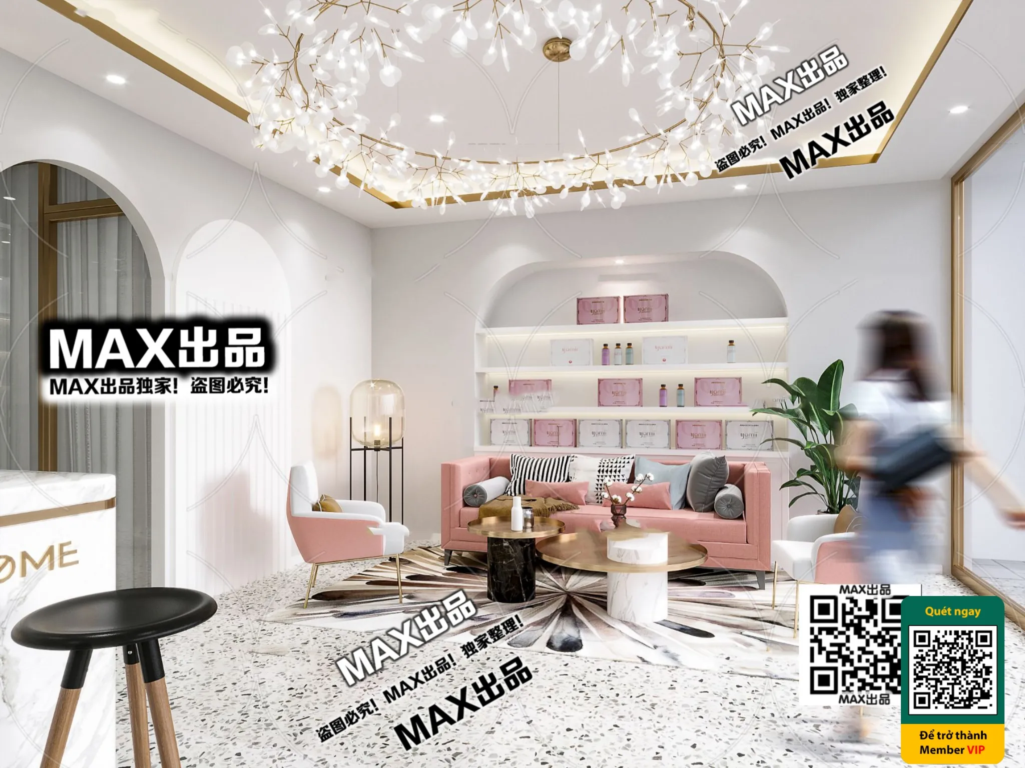 BEAUTY SALON – VRAY / CORONA – 3D MODEL – 4901