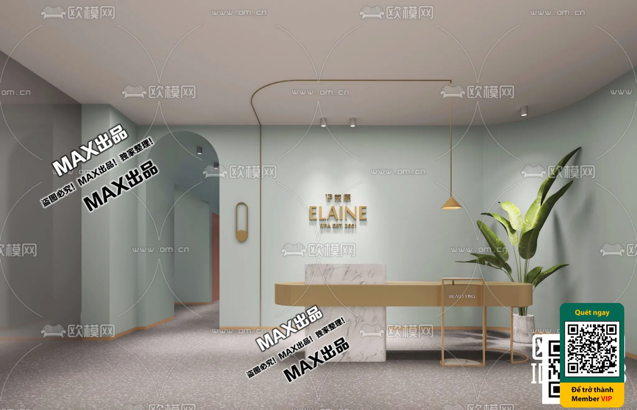 BEAUTY SALON – VRAY / CORONA – 3D MODEL – 4905