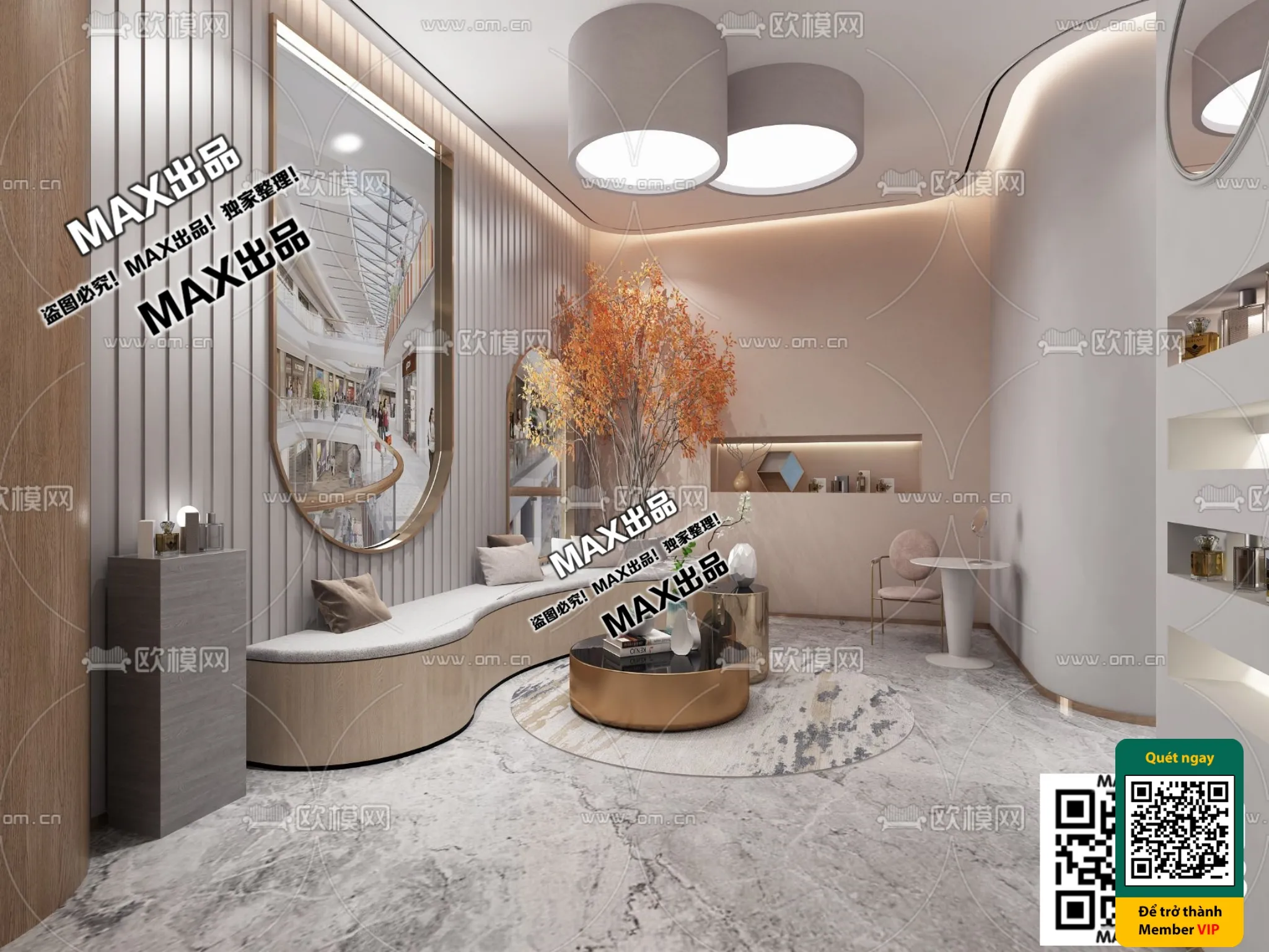 BEAUTY SALON – VRAY / CORONA – 3D MODEL – 4908