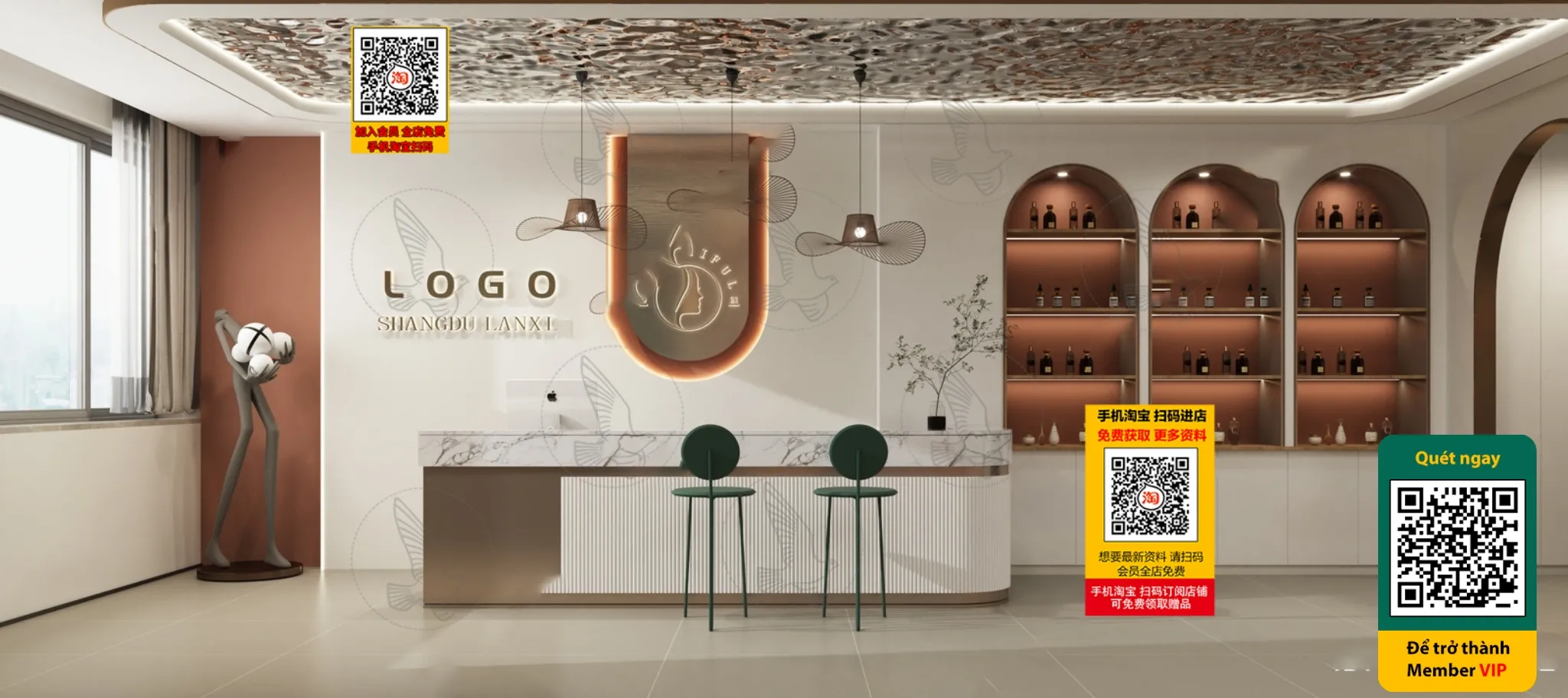 BEAUTY SALON – VRAY / CORONA – 3D MODEL – 4914