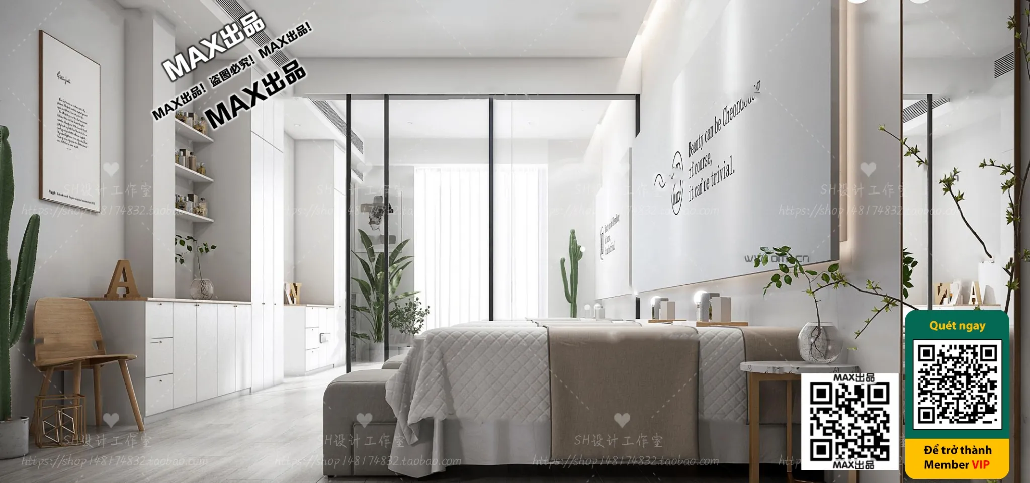 BEAUTY SALON – VRAY / CORONA – 3D MODEL – 4928