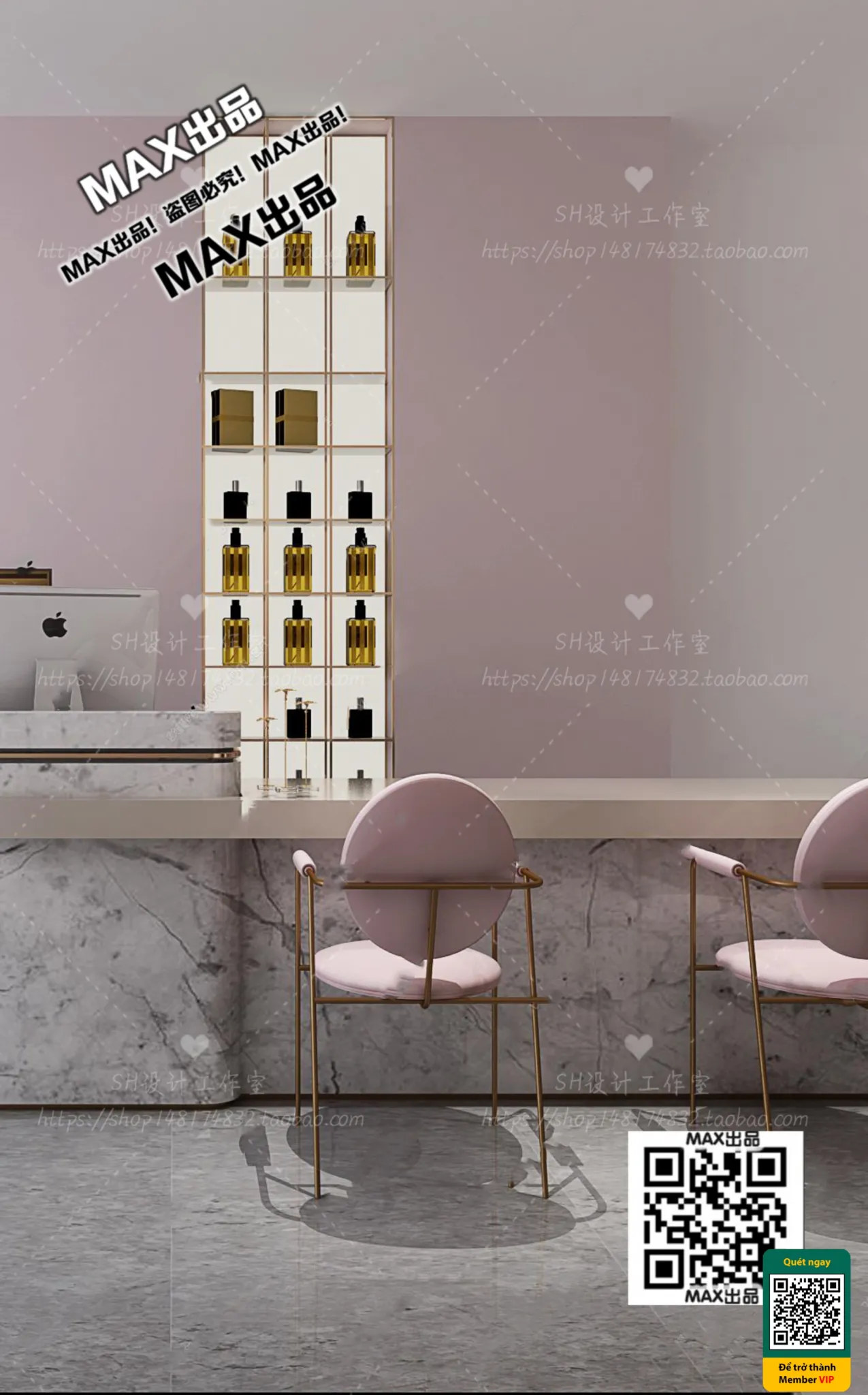 BEAUTY SALON – VRAY / CORONA – 3D MODEL – 4930
