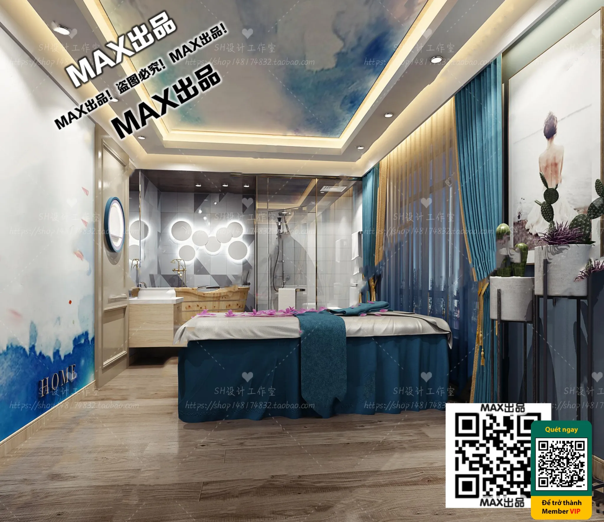 BEAUTY SALON – VRAY / CORONA – 3D MODEL – 4931