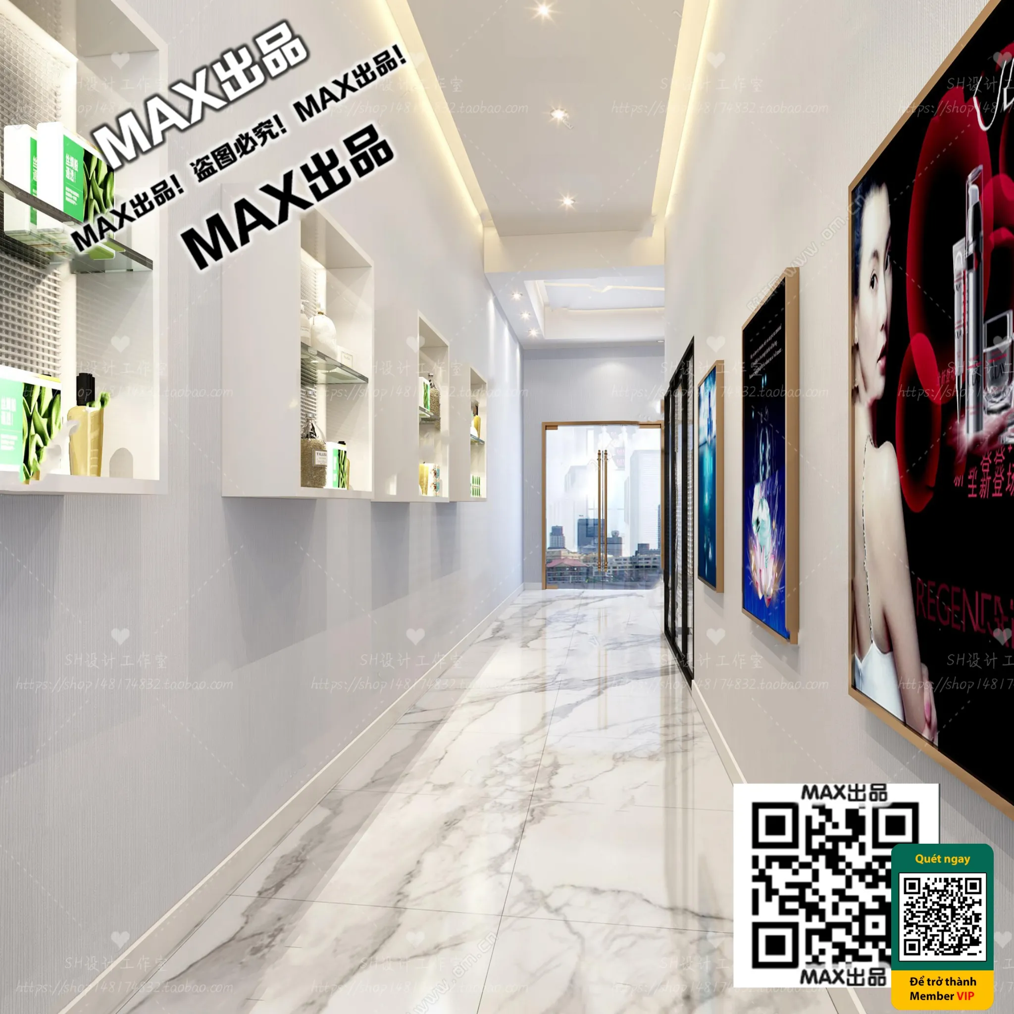 BEAUTY SALON – VRAY / CORONA – 3D MODEL – 4939