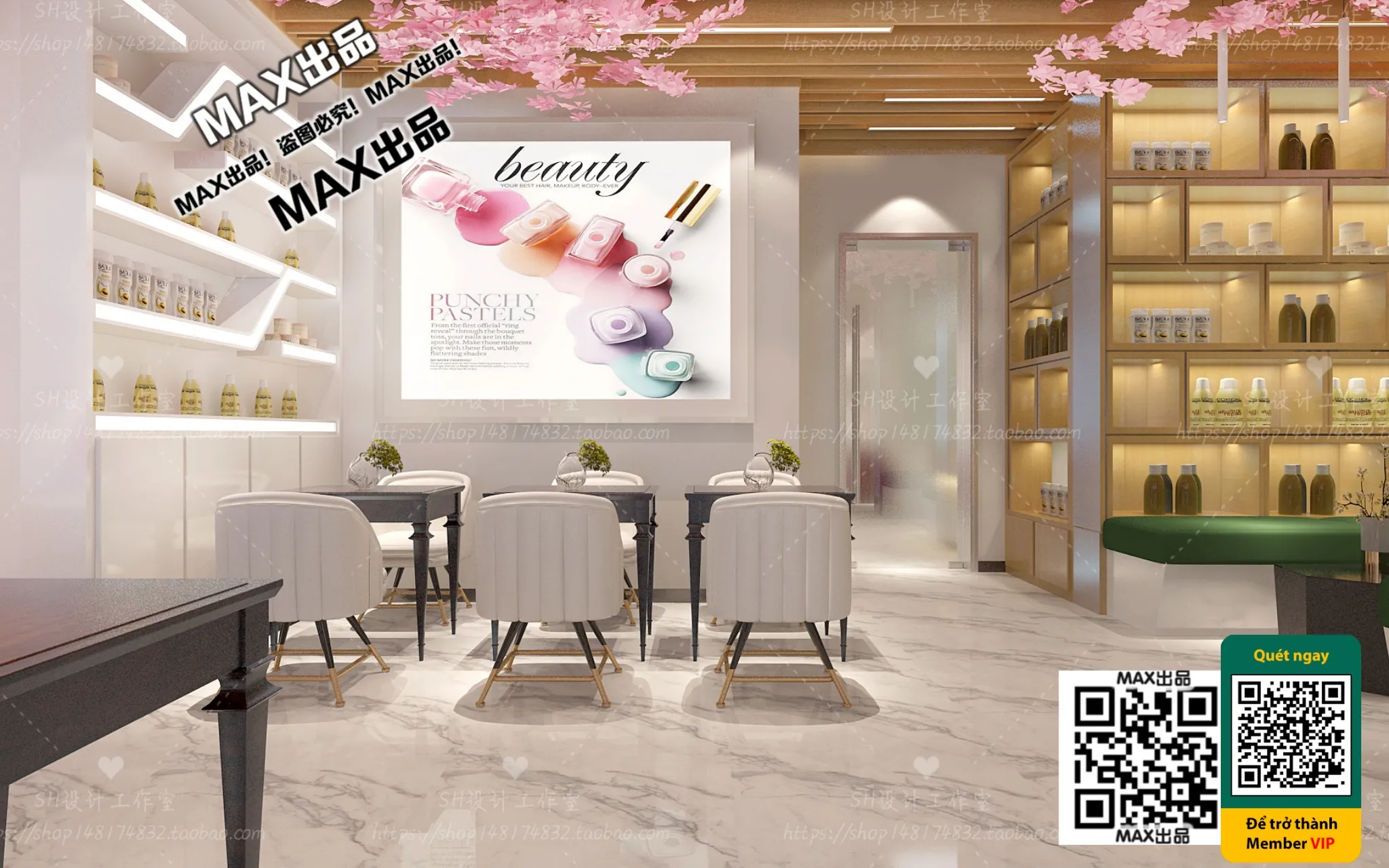 BEAUTY SALON – VRAY / CORONA – 3D MODEL – 4942