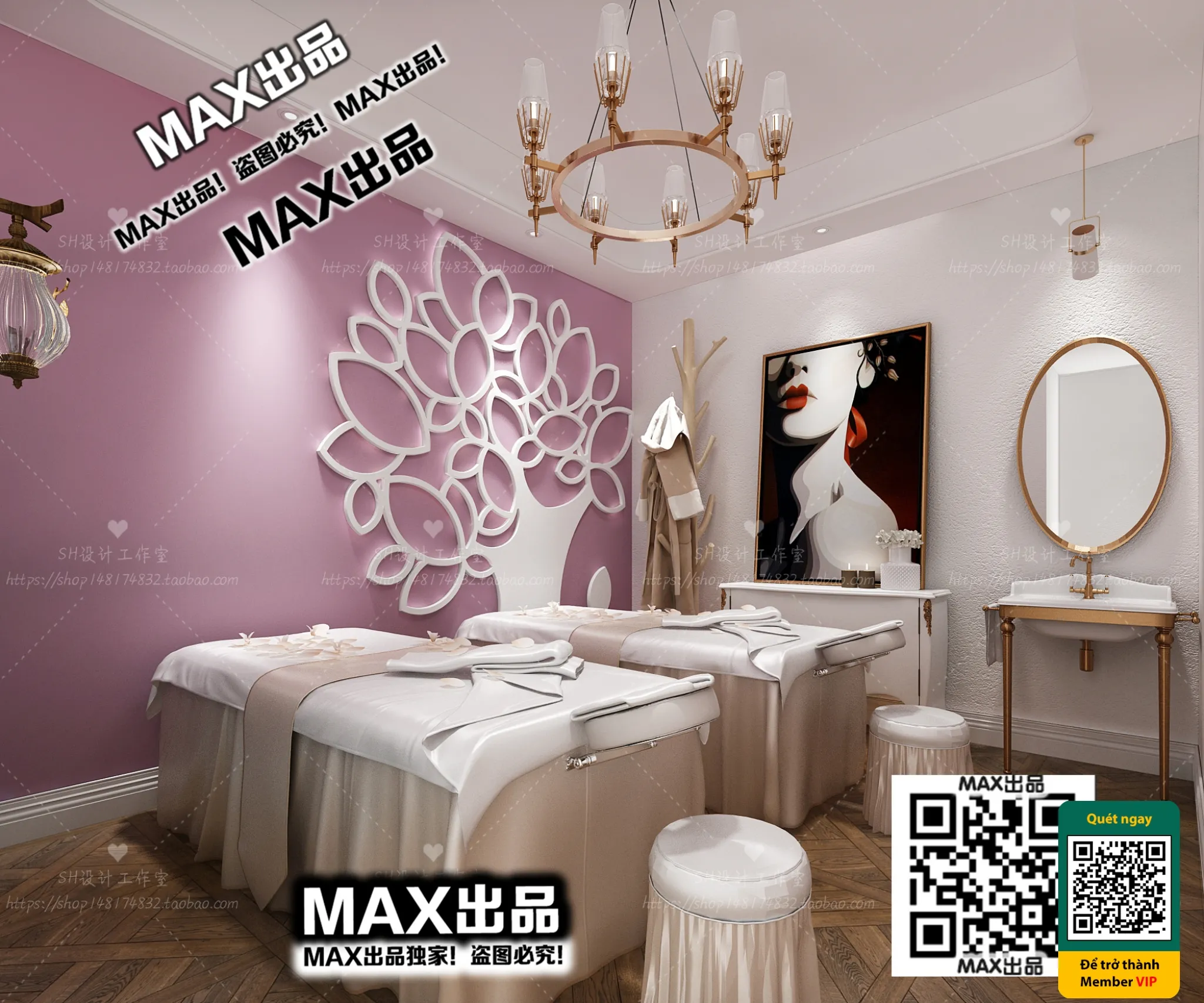BEAUTY SALON – VRAY / CORONA – 3D MODEL – 4949