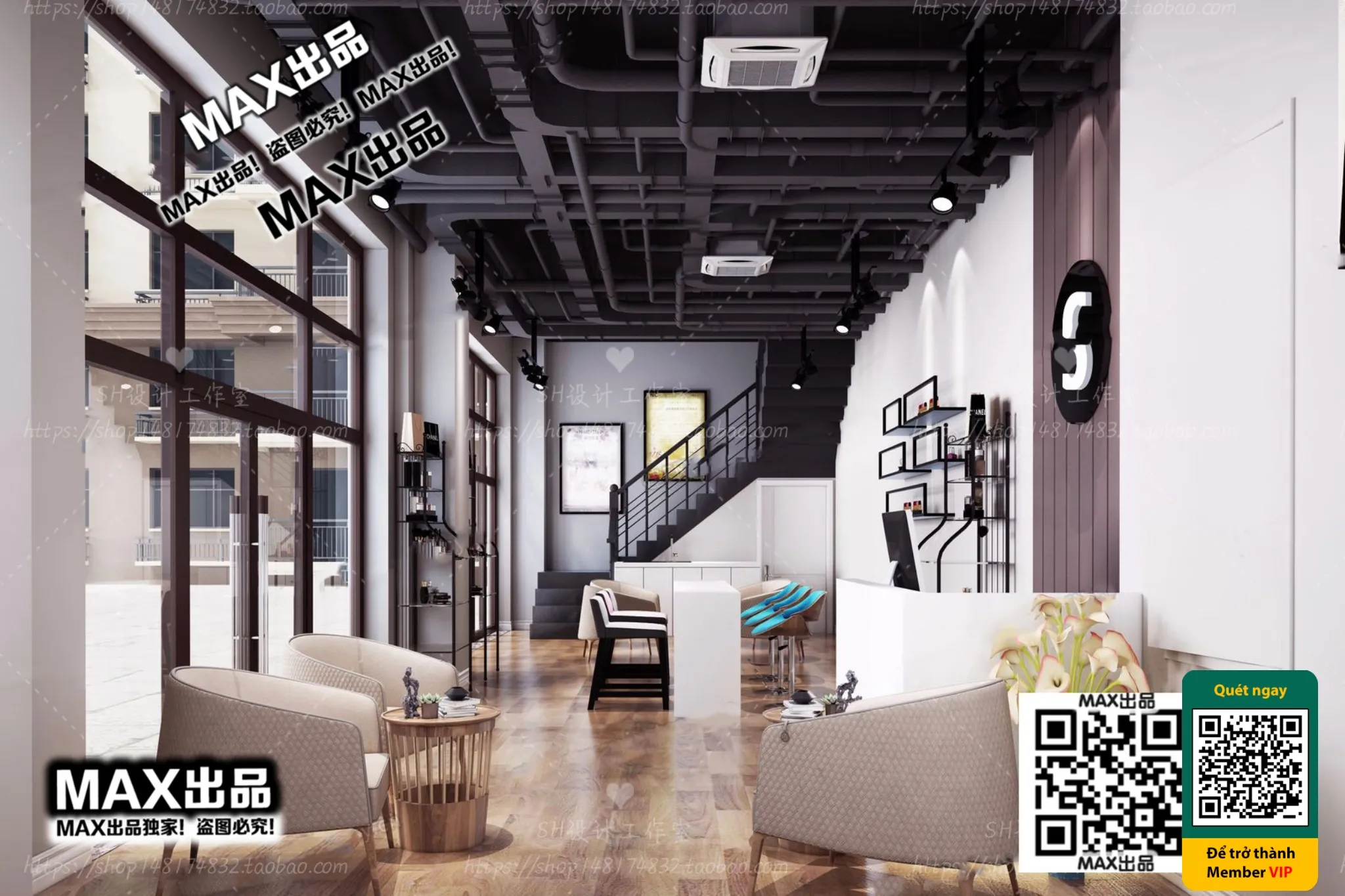 BEAUTY SALON – VRAY / CORONA – 3D MODEL – 4953