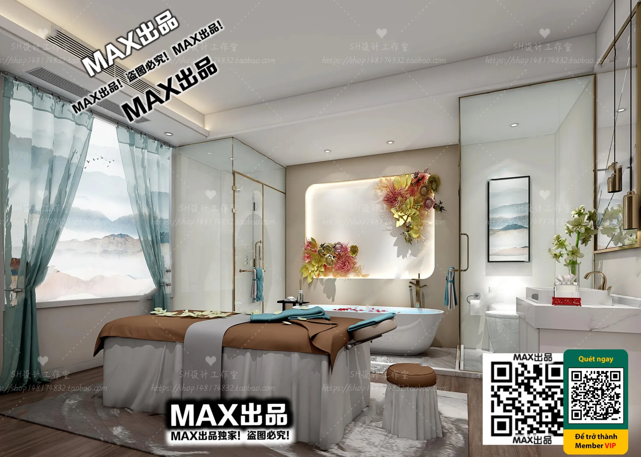 BEAUTY SALON – VRAY / CORONA – 3D MODEL – 4954