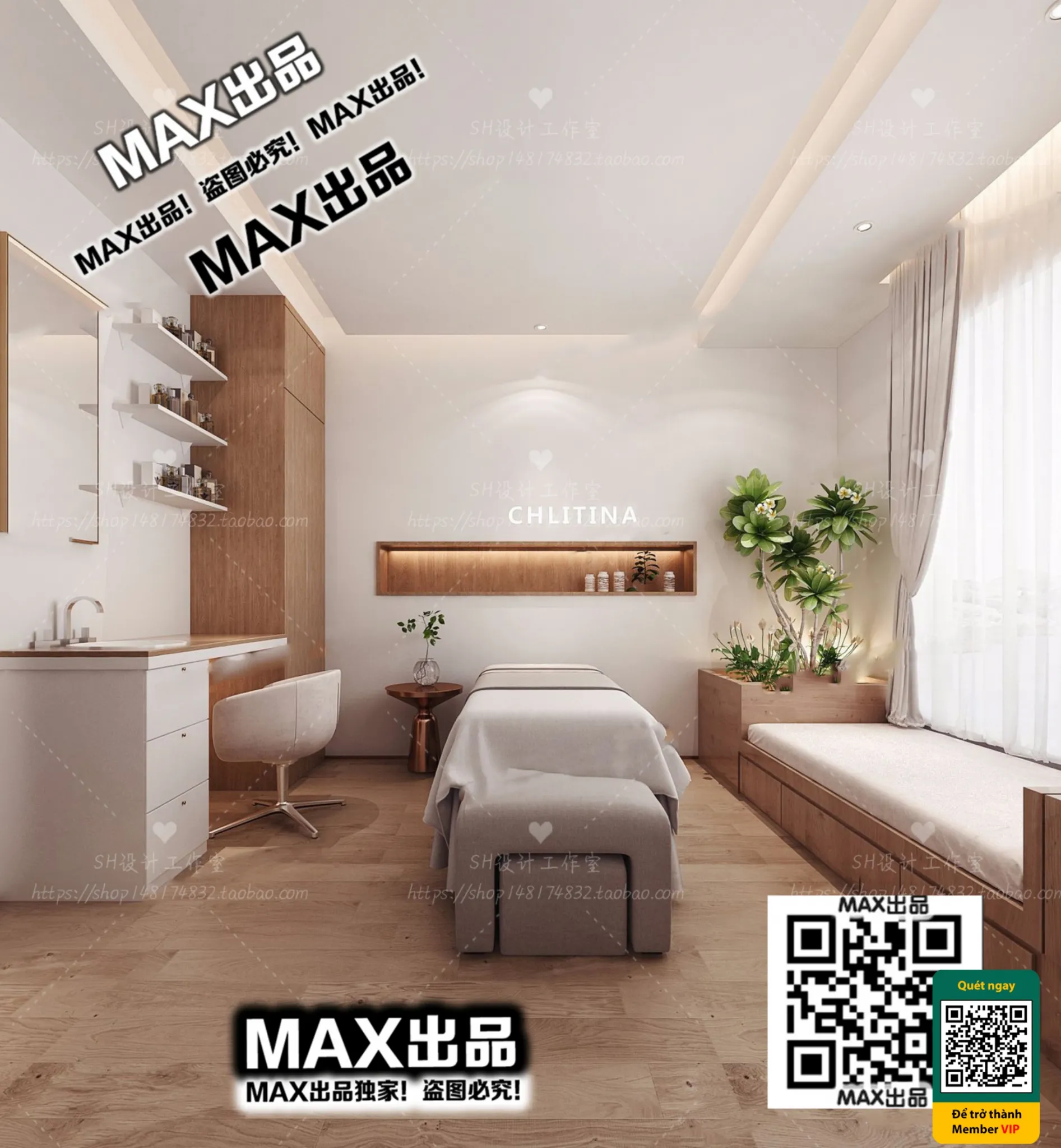 BEAUTY SALON – VRAY / CORONA – 3D MODEL – 4955