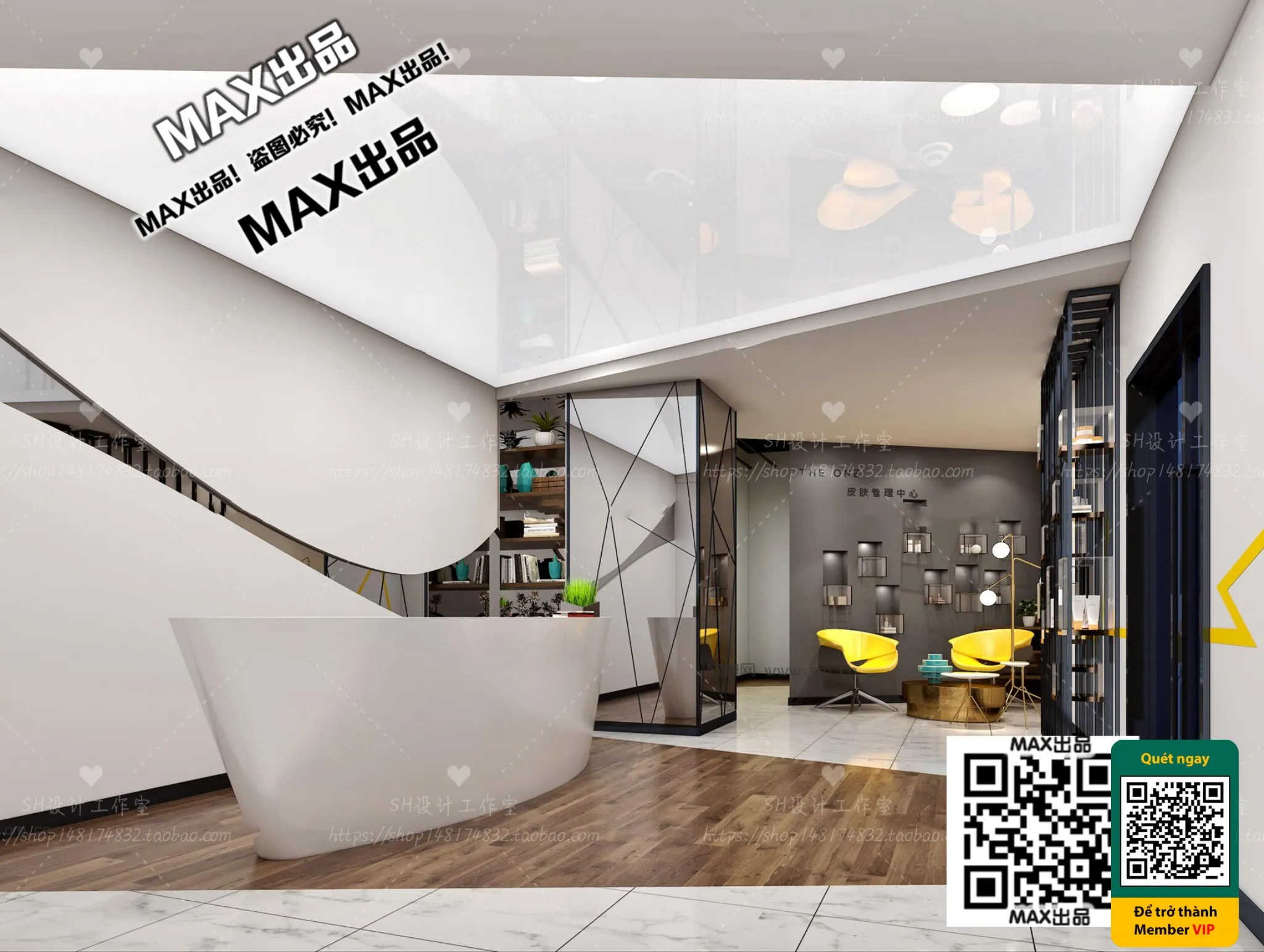 BEAUTY SALON – VRAY / CORONA – 3D MODEL – 4957