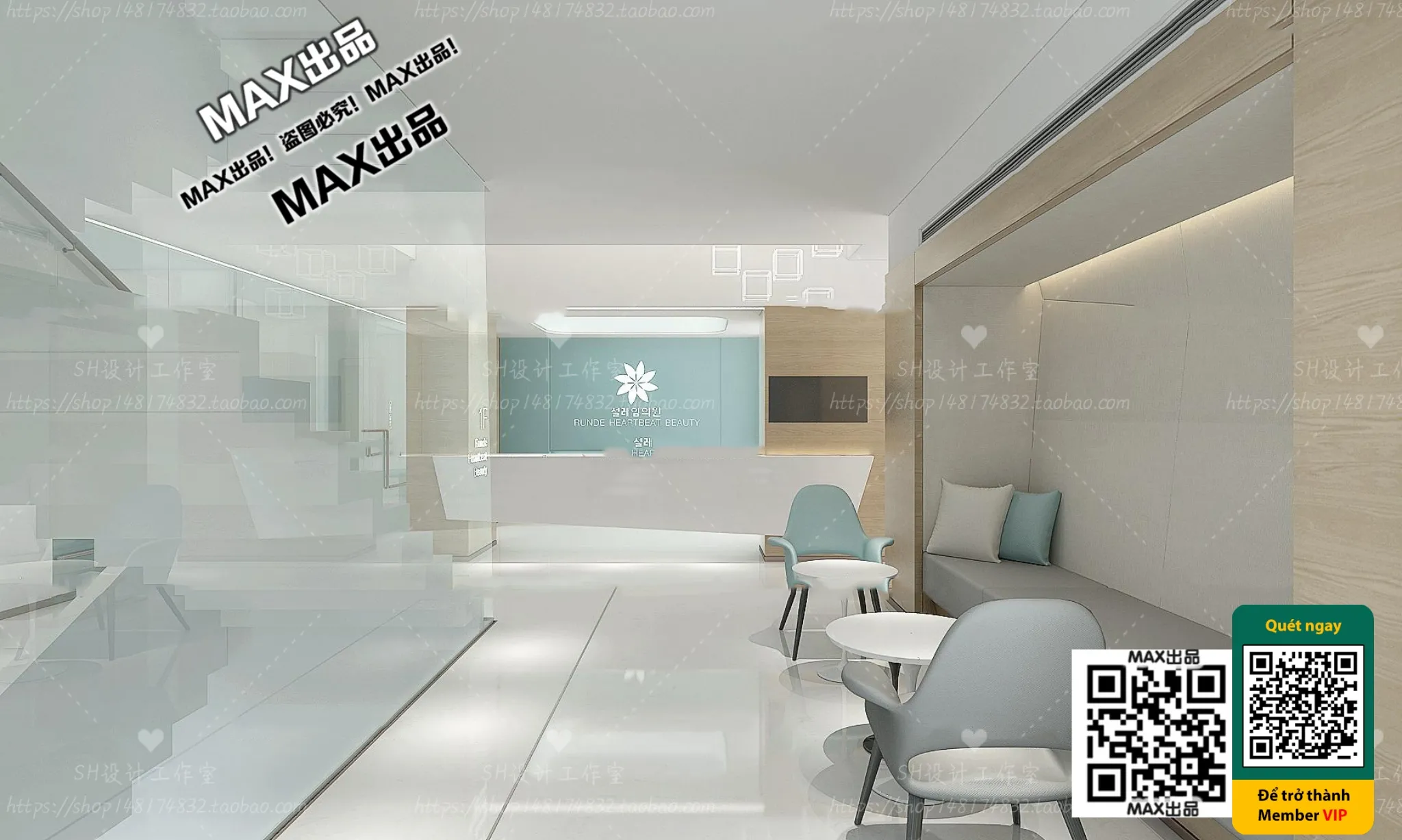 BEAUTY SALON – VRAY / CORONA – 3D MODEL – 4963