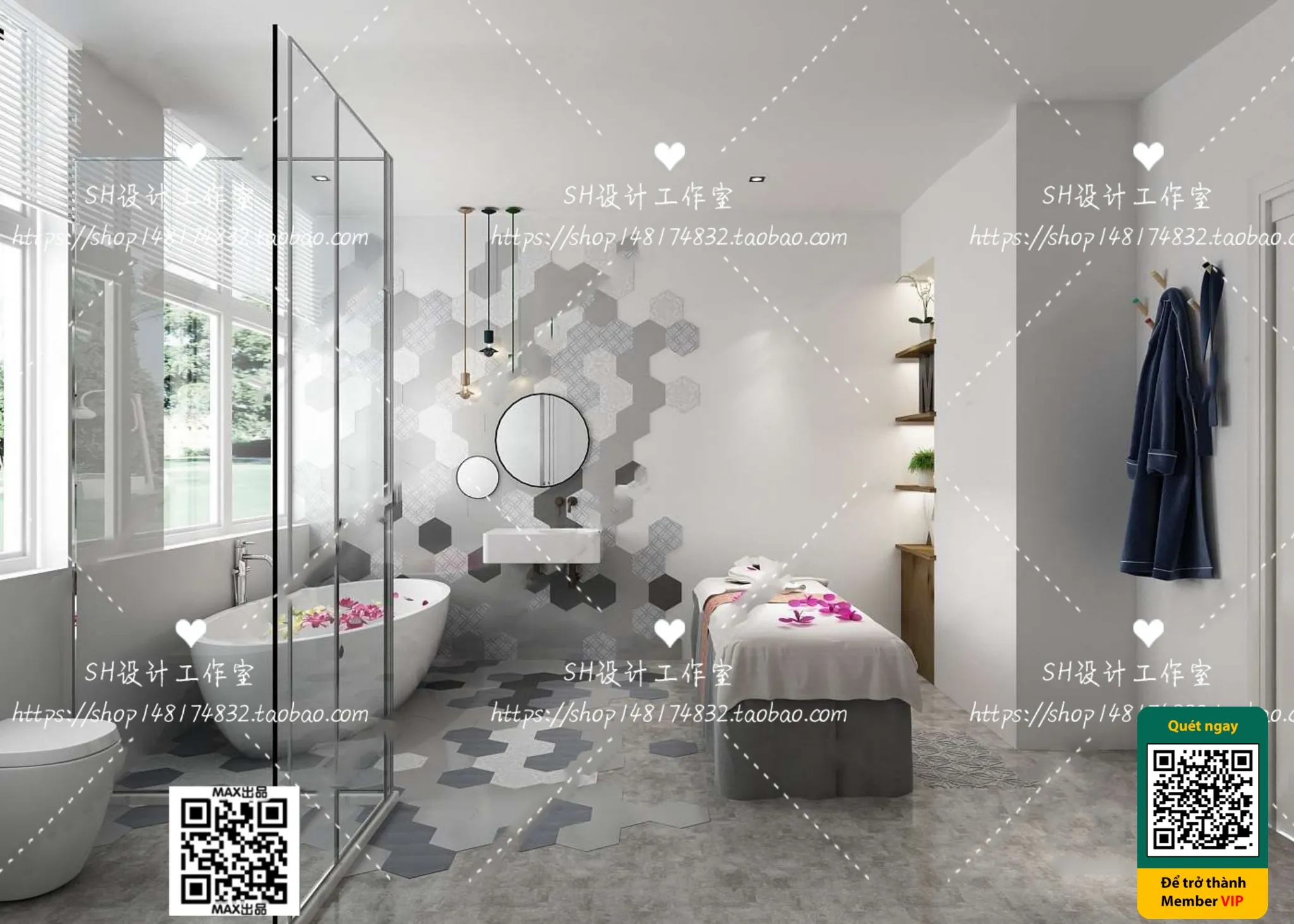 BEAUTY SALON – VRAY / CORONA – 3D MODEL – 4970