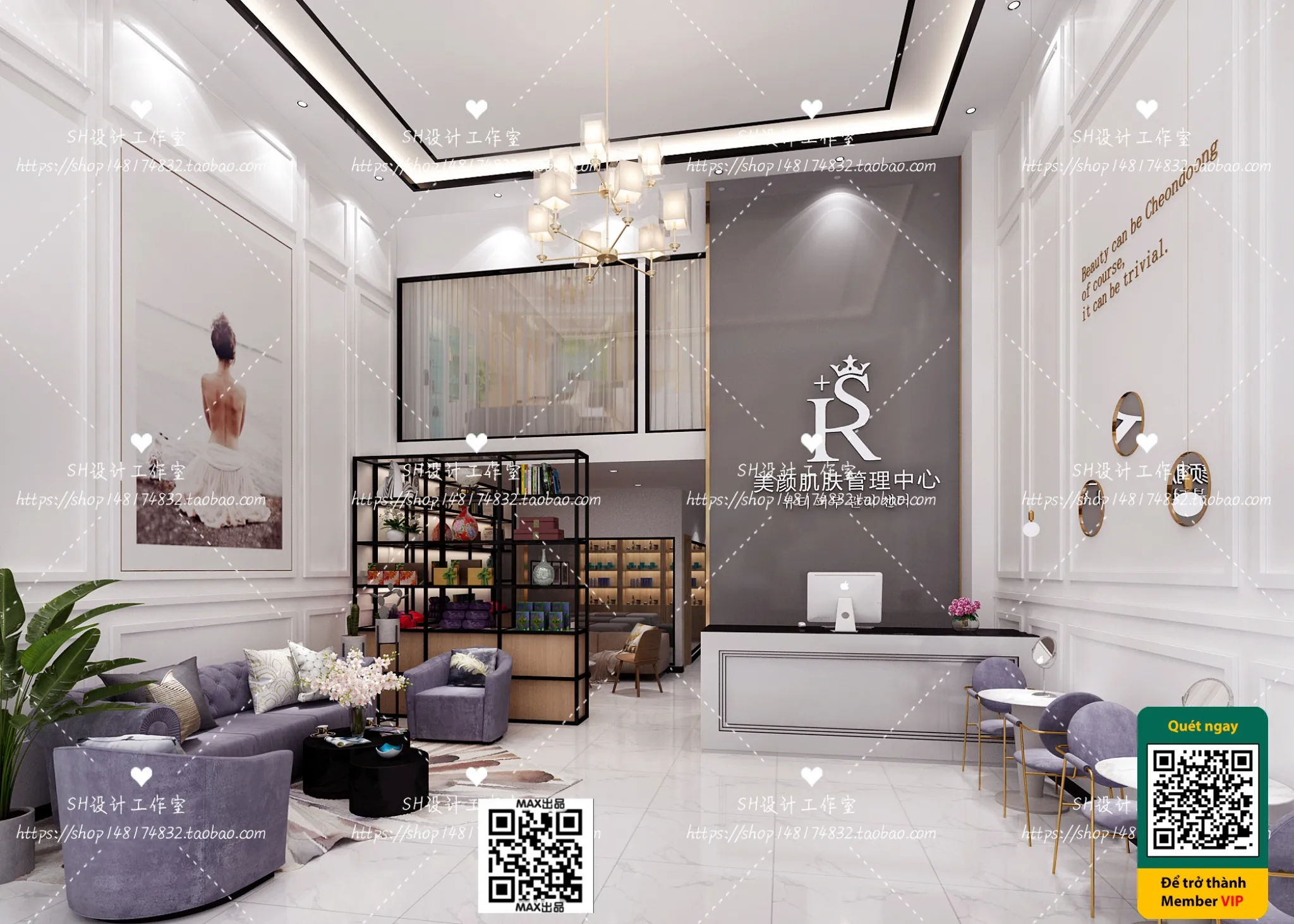 BEAUTY SALON – VRAY / CORONA – 3D MODEL – 4971