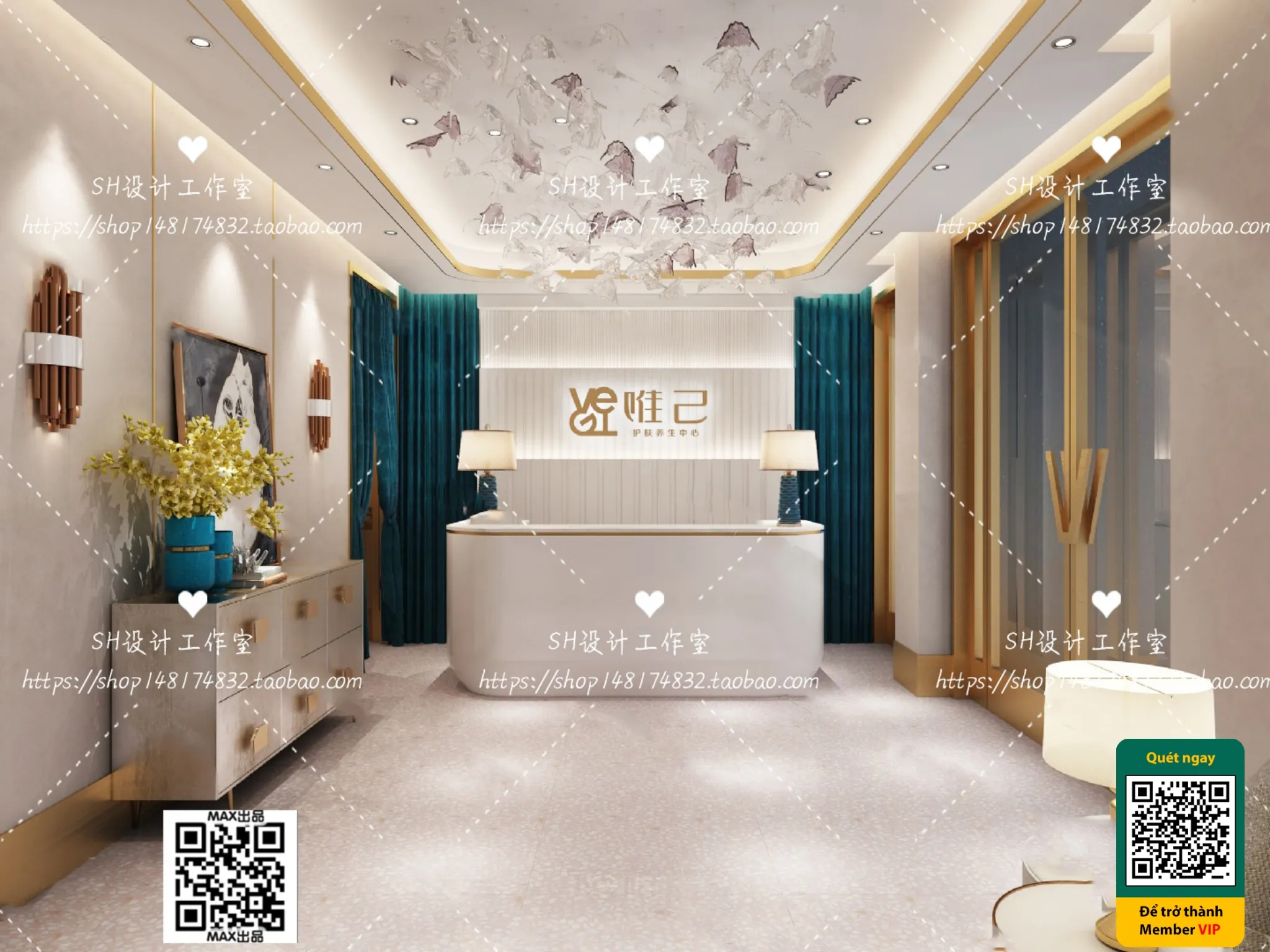 BEAUTY SALON – VRAY / CORONA – 3D MODEL – 4974