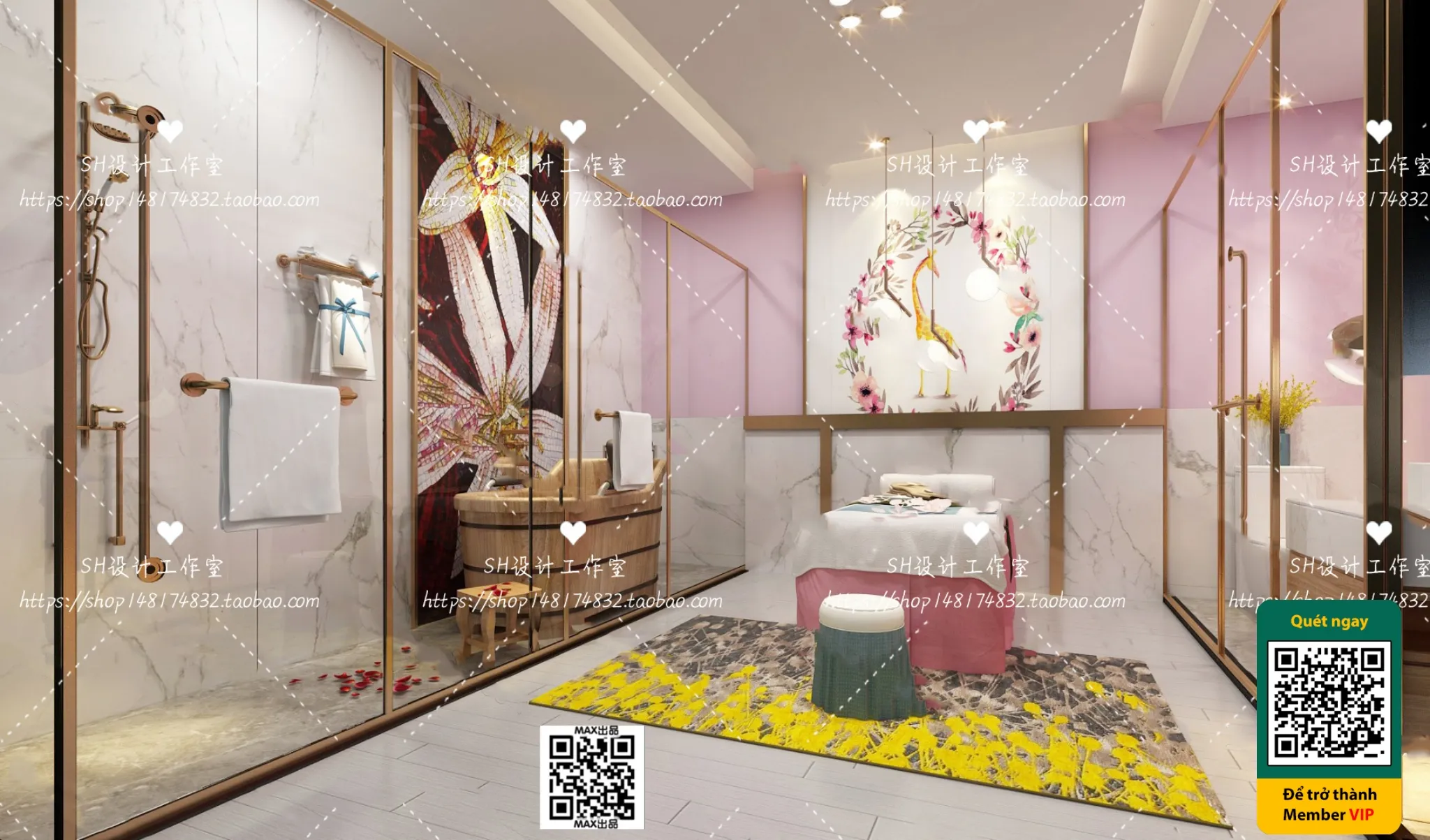 BEAUTY SALON – VRAY / CORONA – 3D MODEL – 4977