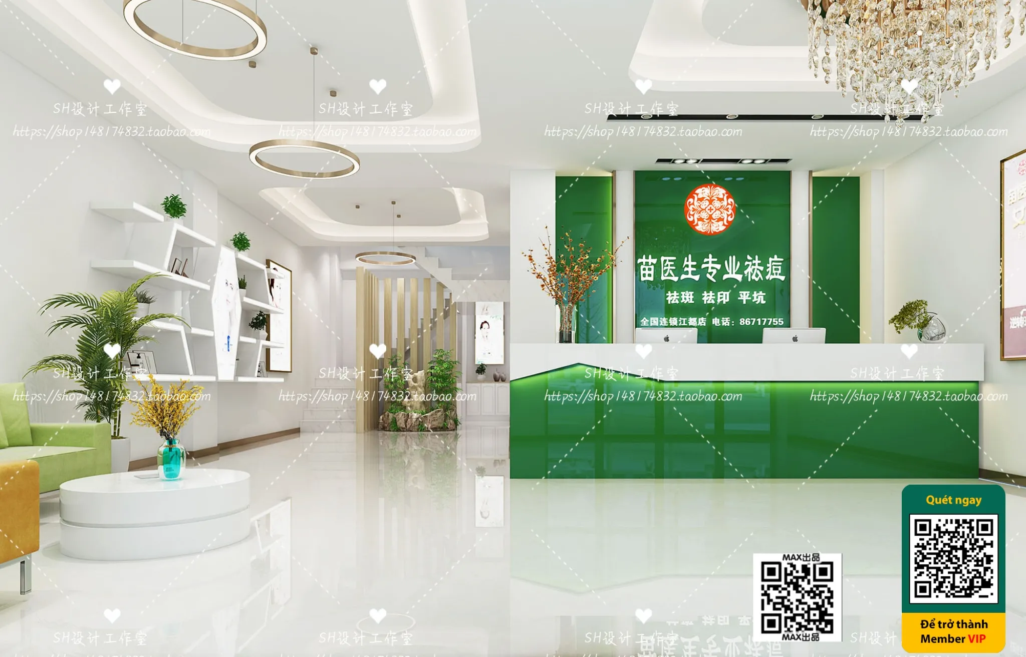 BEAUTY SALON – VRAY / CORONA – 3D MODEL – 4979