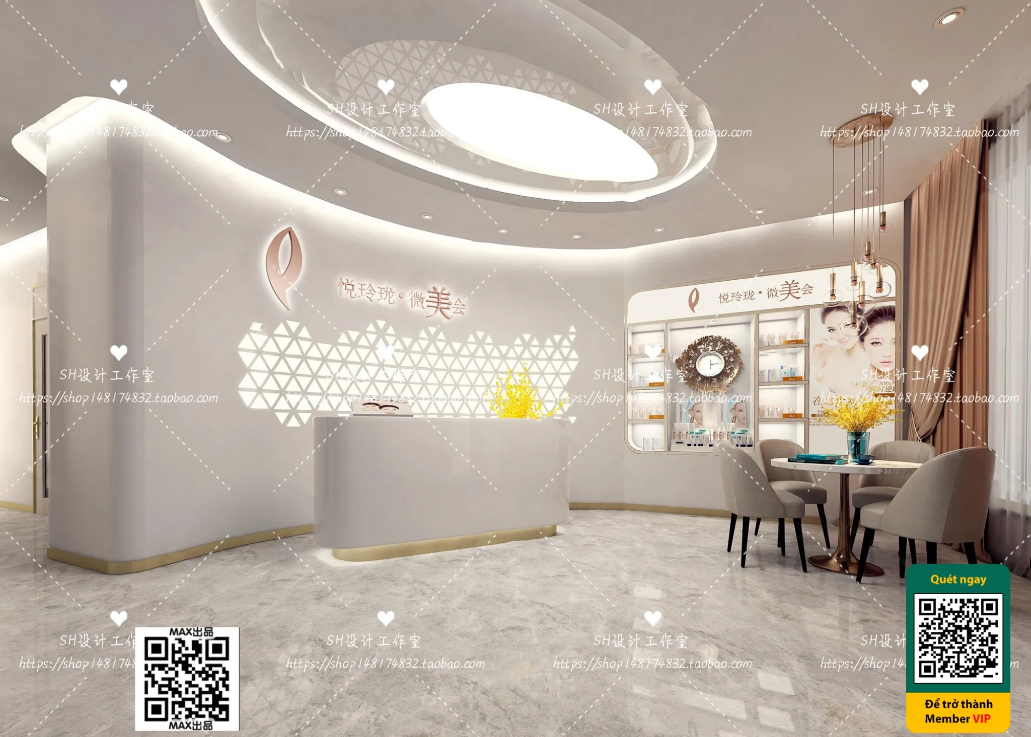 BEAUTY SALON – VRAY / CORONA – 3D MODEL – 4980