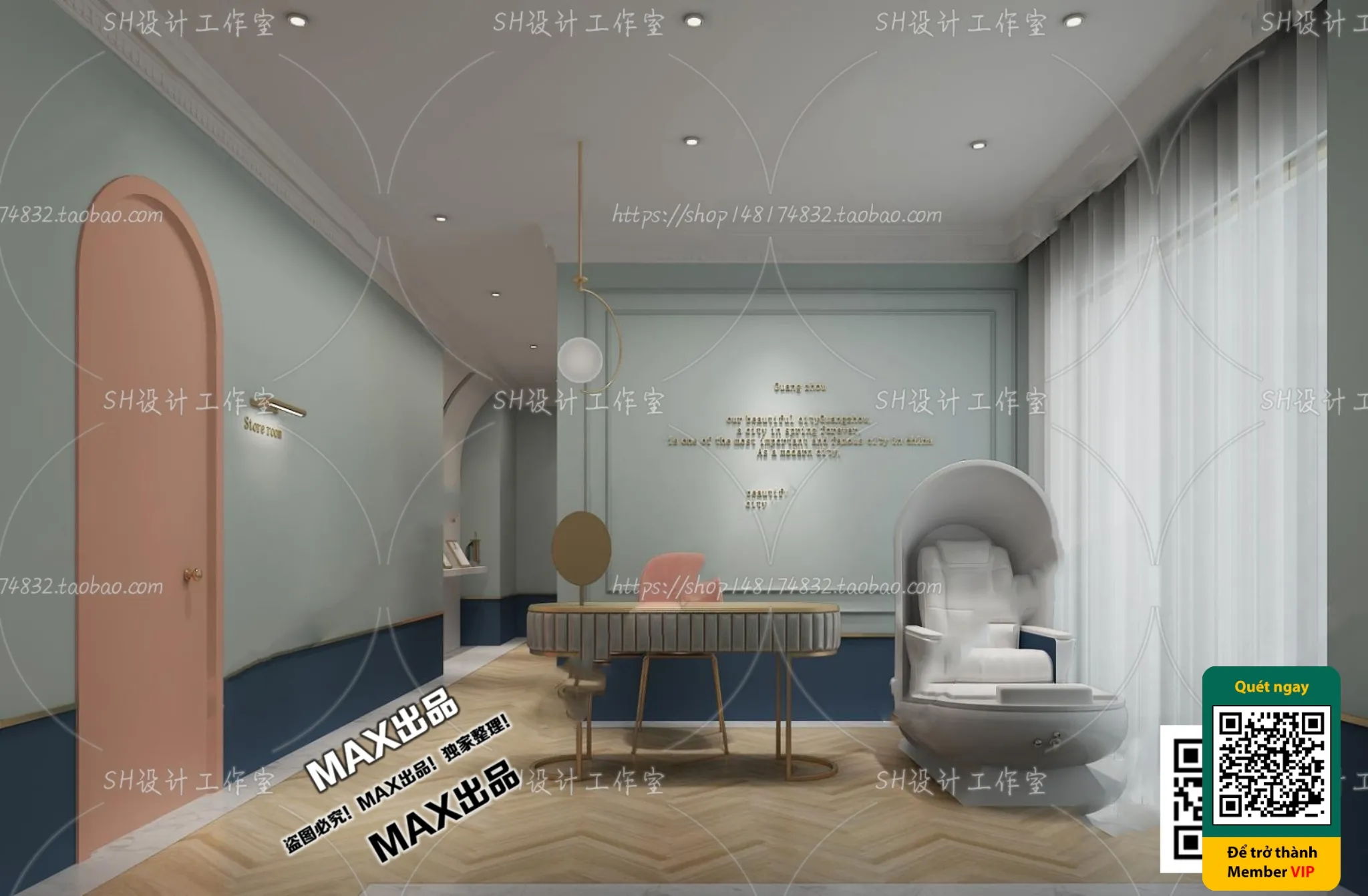 BEAUTY SALON – VRAY / CORONA – 3D MODEL – 4986