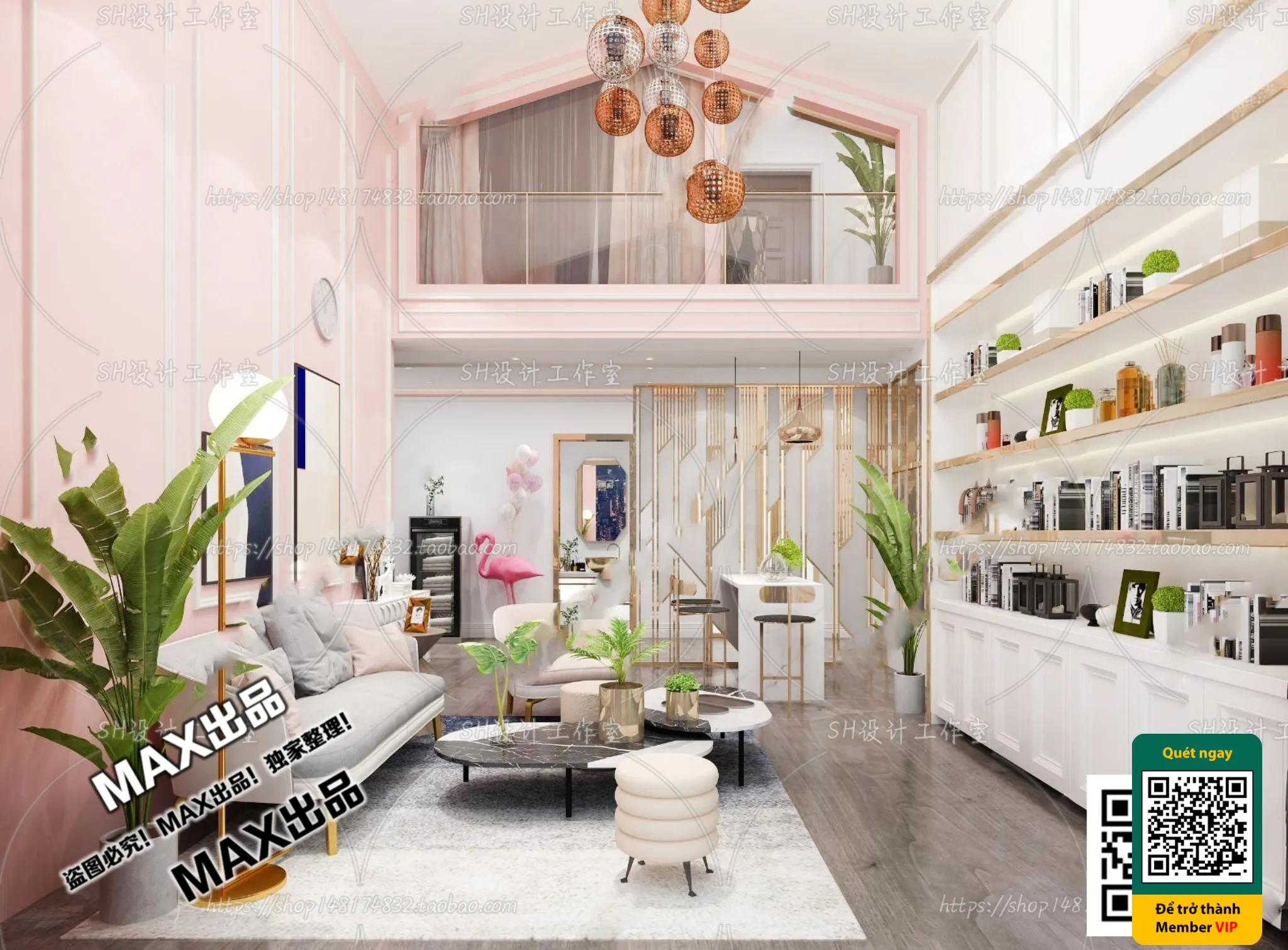 BEAUTY SALON – VRAY / CORONA – 3D MODEL – 4987